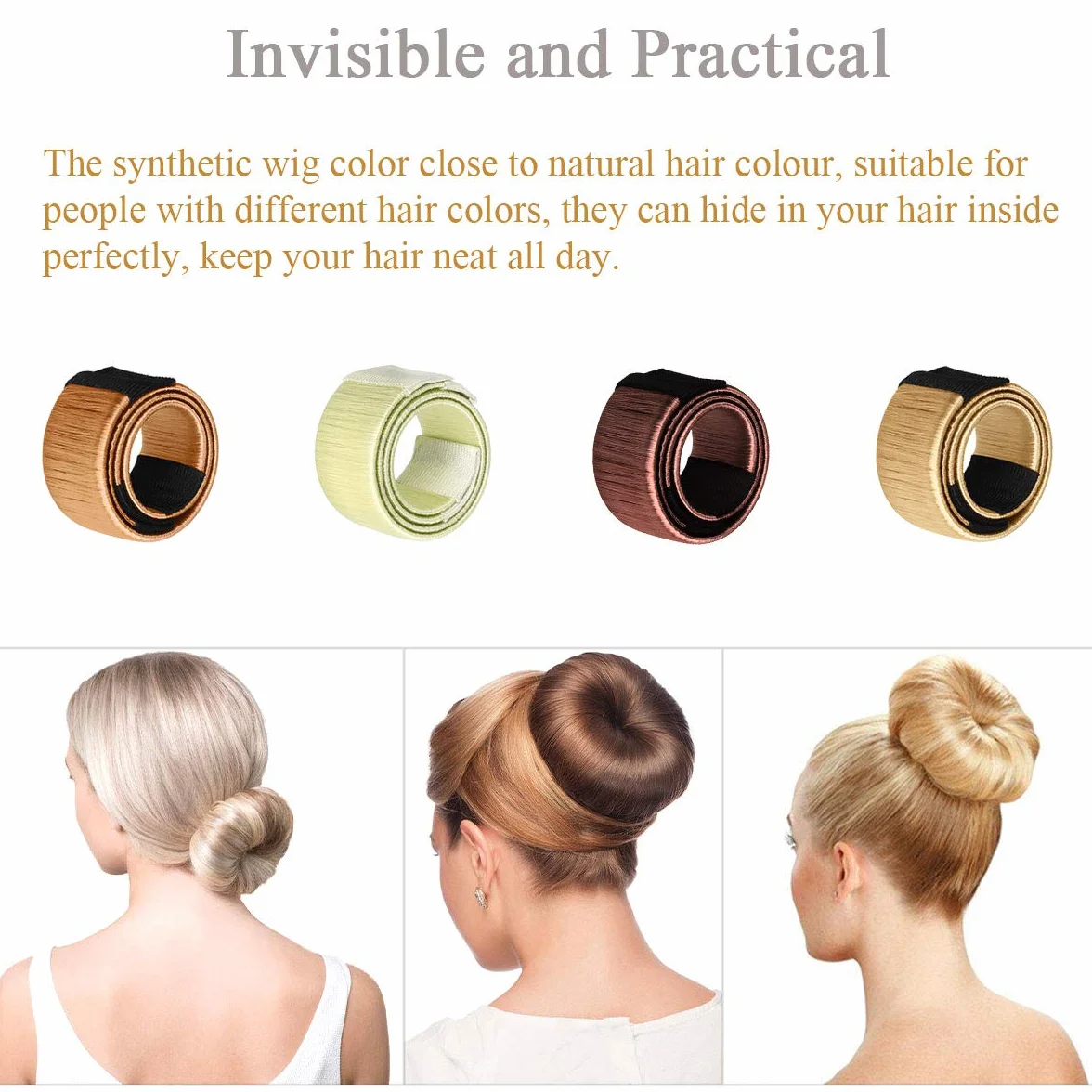 Magic Hair Dutt Maker French Twist Hair Bun Maker 8 sztuk akcesoria do włosów brązowy jasnobrązowy ciemnobrązowy blond