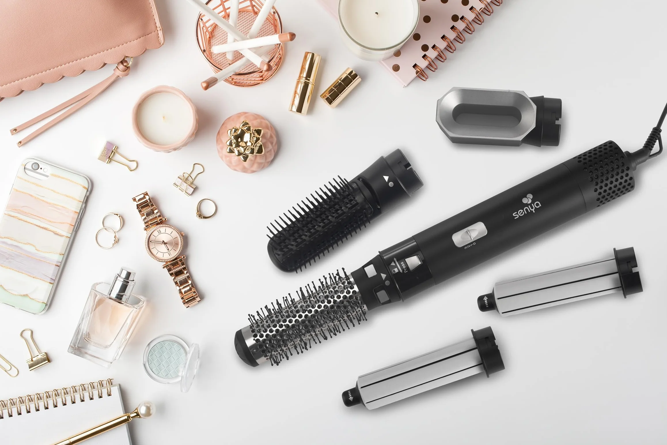 SENYA Suszarka do włosów 5 w 1 Air Styler 1000 W Multistyler Hair Designer SYWB-HS012N Czarny