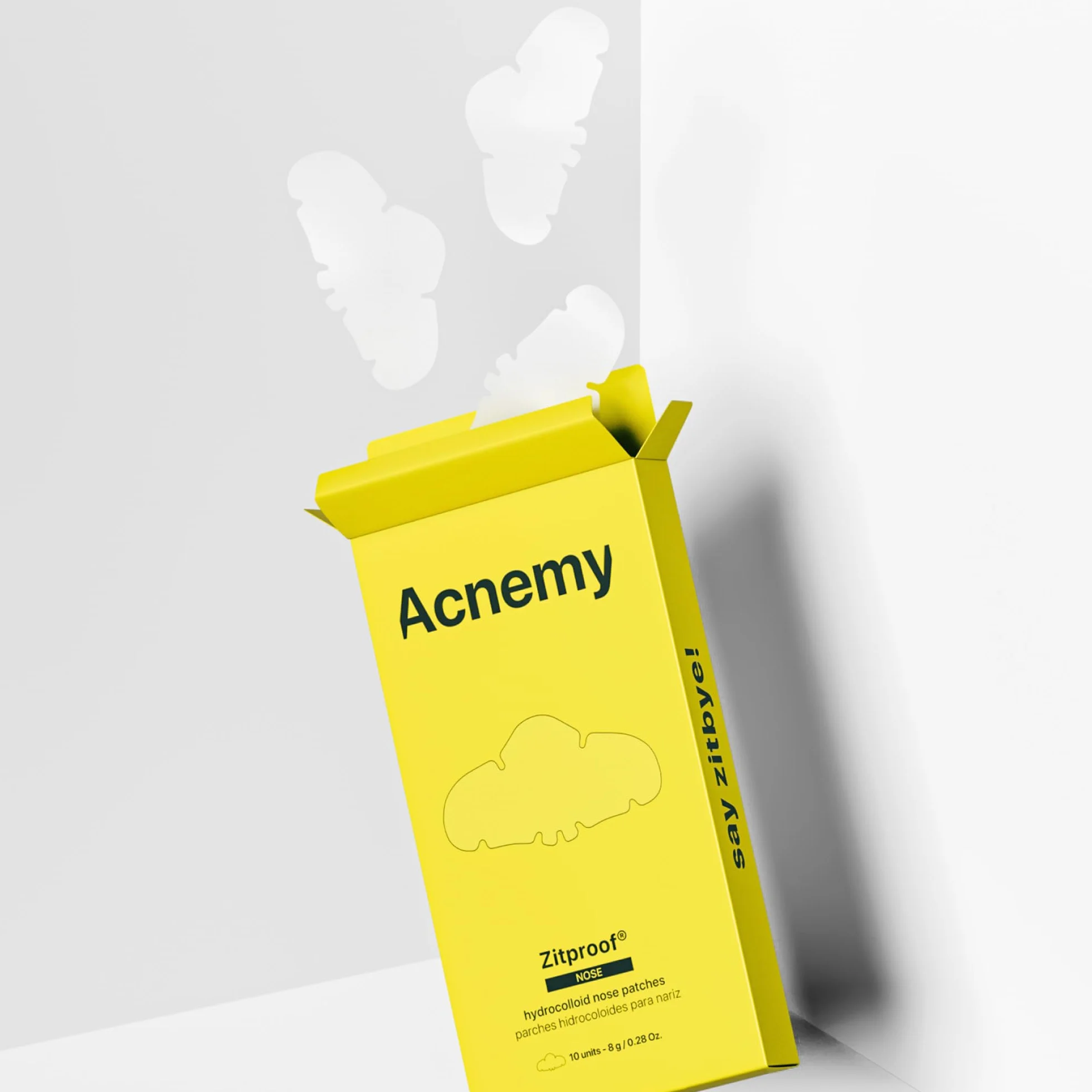ACNEMY ZITPROOF® NOSE - Hydrocolloid Nose Patches, 10 units - Deep Cleansing with Salicylic Acid, Removes Blackheads and Excess Sebum, Refines Pores and Improves Skin Texture