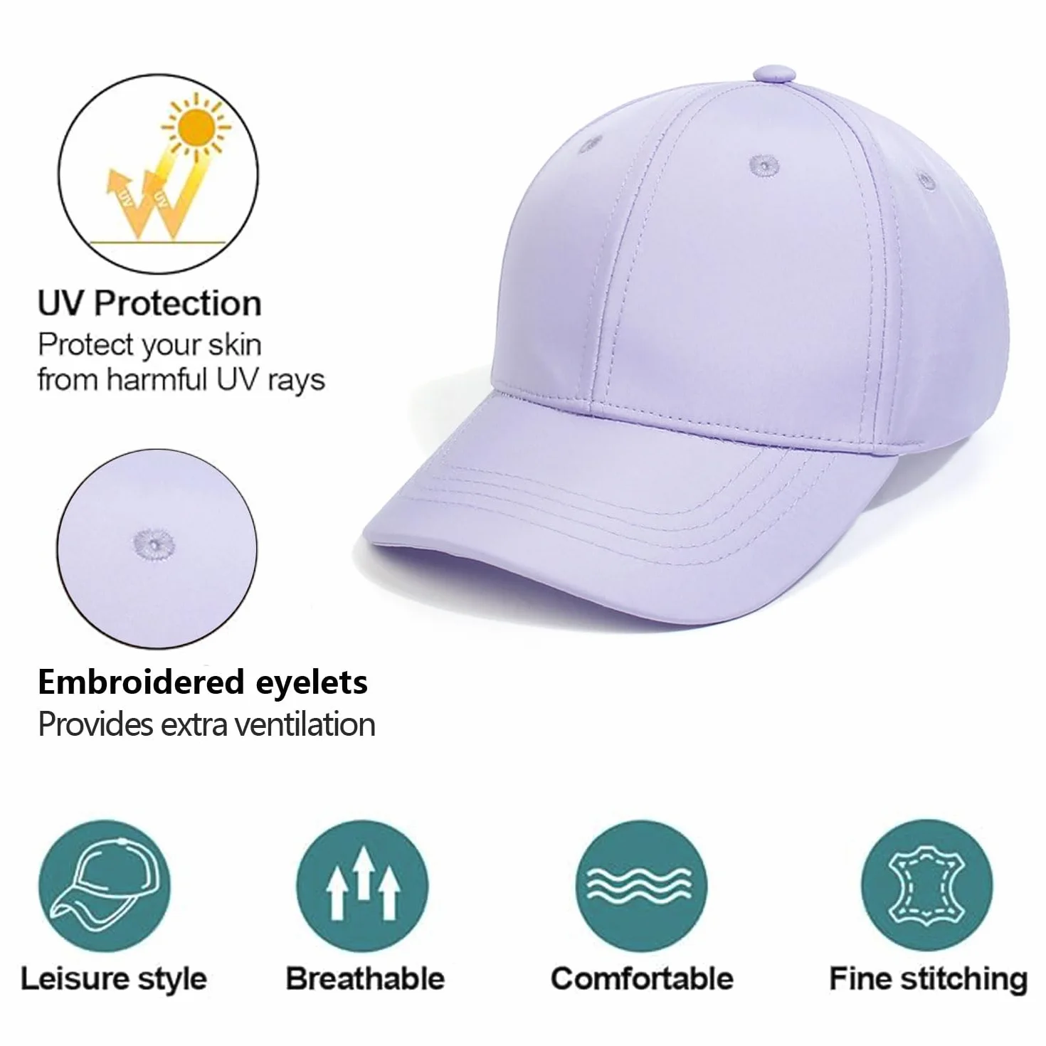 Dziecięca czapka z daszkiem z kucykiem dla dziewcząt chłopców golf regulowana czapka przeciwsłoneczna anty-UV letnia sportowa czapka tenisowa