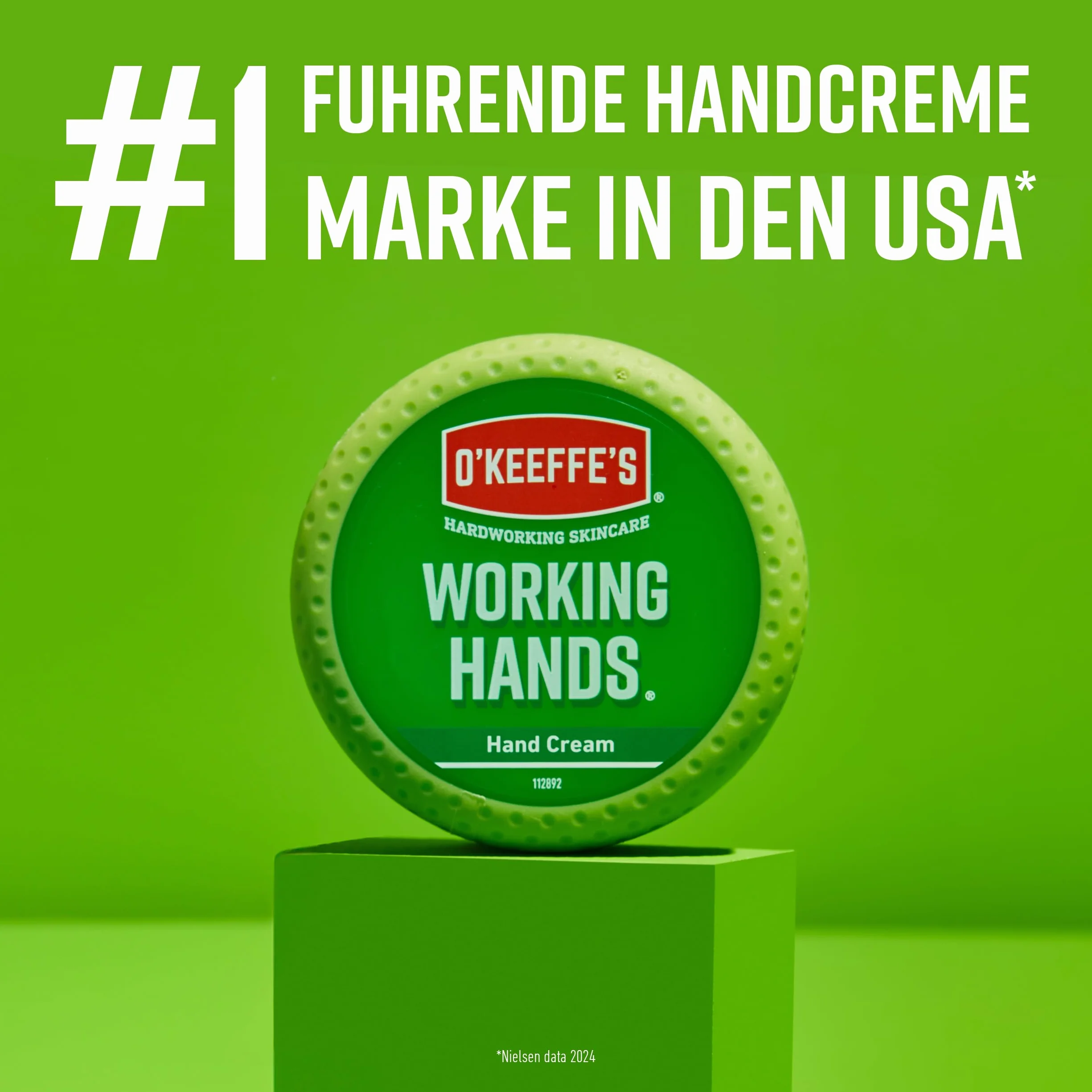 O'Keeffe's Working Hands, 96 g tygiel – krem do rąk do bardzo suchych, popękanych dłoni | natychmiast zwiększa zawartość wilgoci, tworzy warstwę ochronną i zapobiega utracie wilgoci