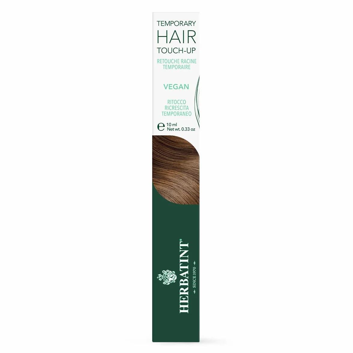Herbatint Temporary Blond Hair Touch-Up – tusz do rzęs natychmiastowy odrastający, tymczasowe pokrycie szarych włosów, testowany dermatologicznie, 93% składników naturalnego pochodzenia