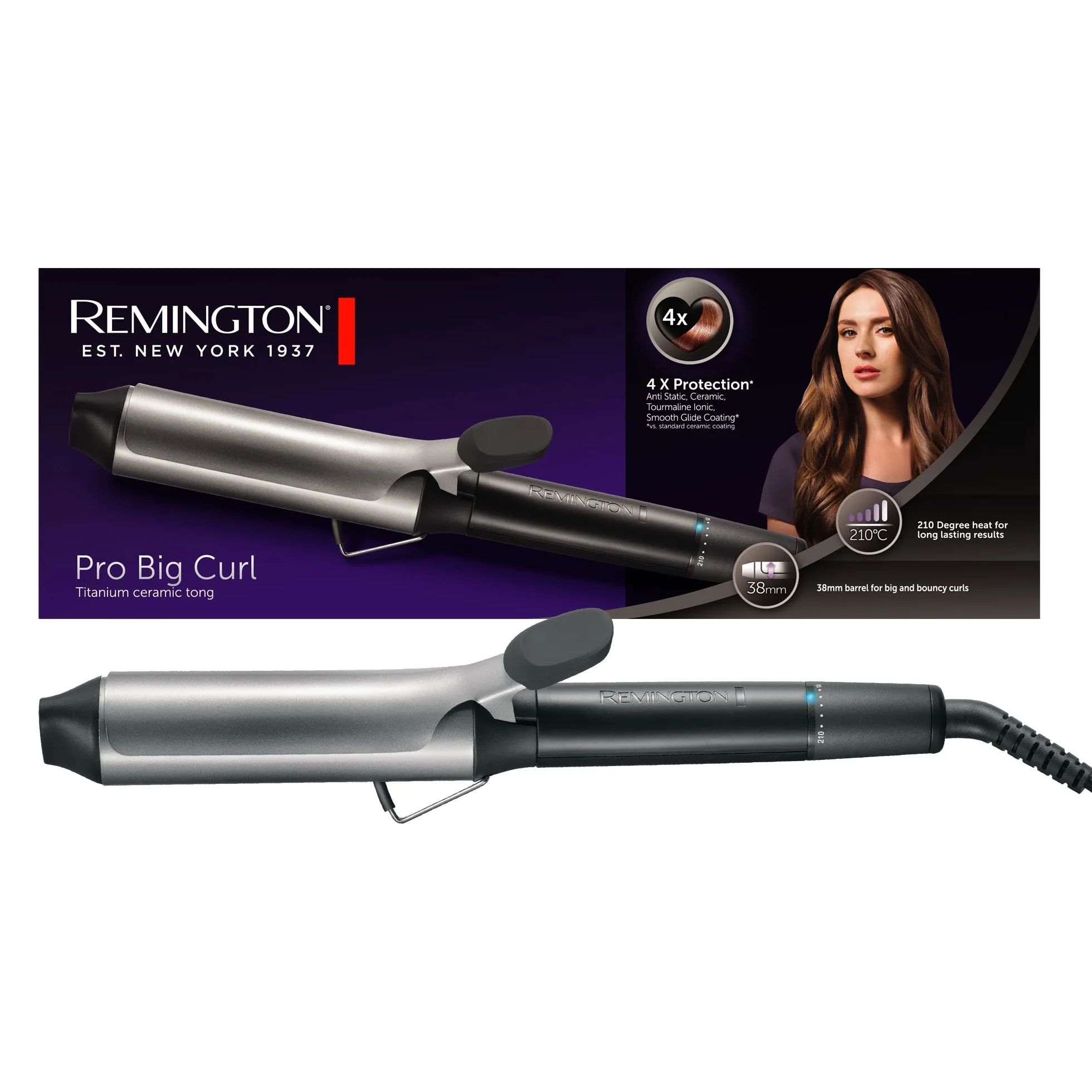 Remington Pro Big Curl CI5538 lokówka ceramiczna z turmalinem 38mm 56W
