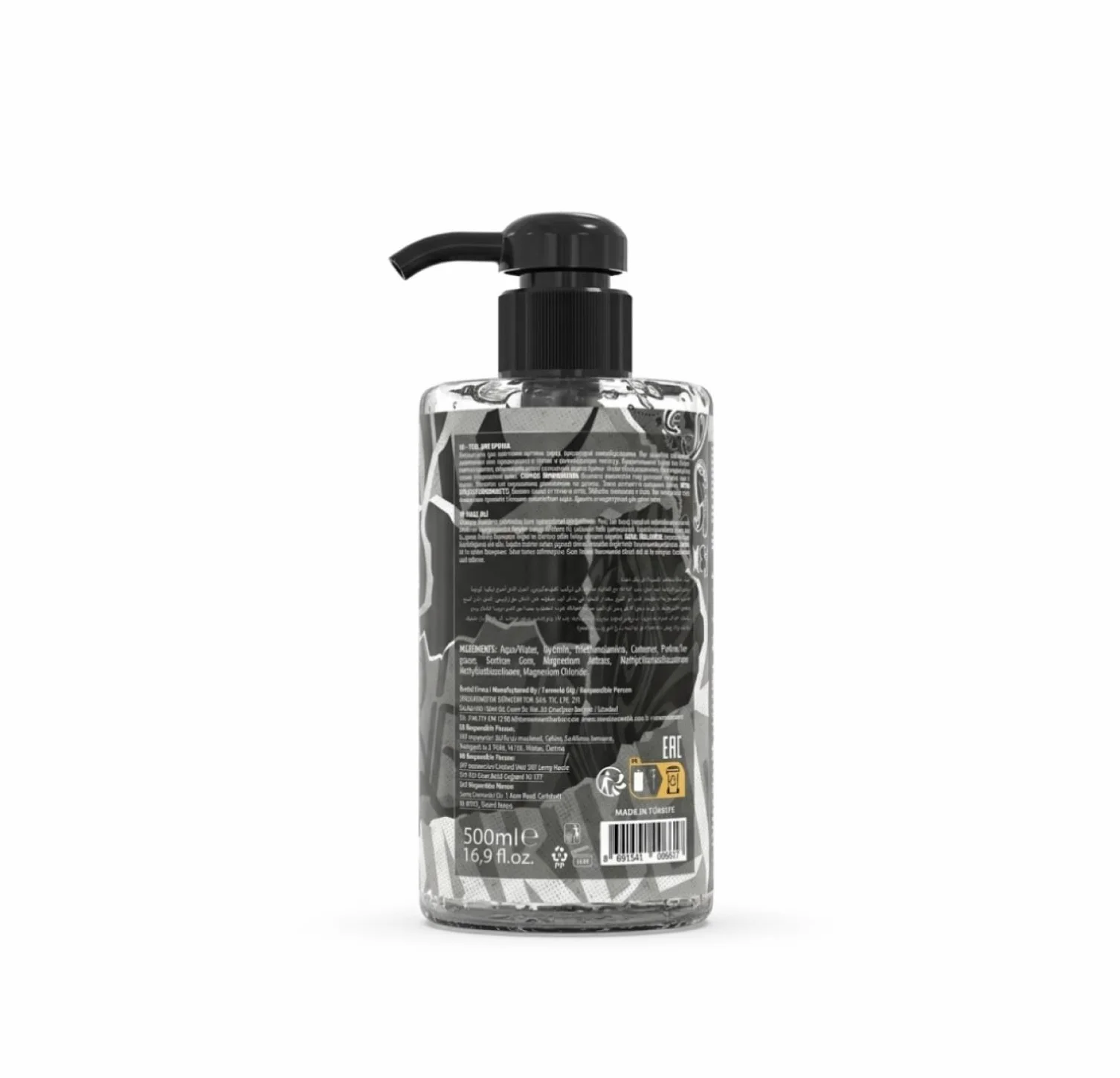 Barber Marmara Żel do golenia nr 79 dla mężczyzn, przezroczysty, bez piany, z pompką, profesjonalna jakość tureckiego barbera, 500ml. Idealny do konturów brody i precyzyjnego golenia.