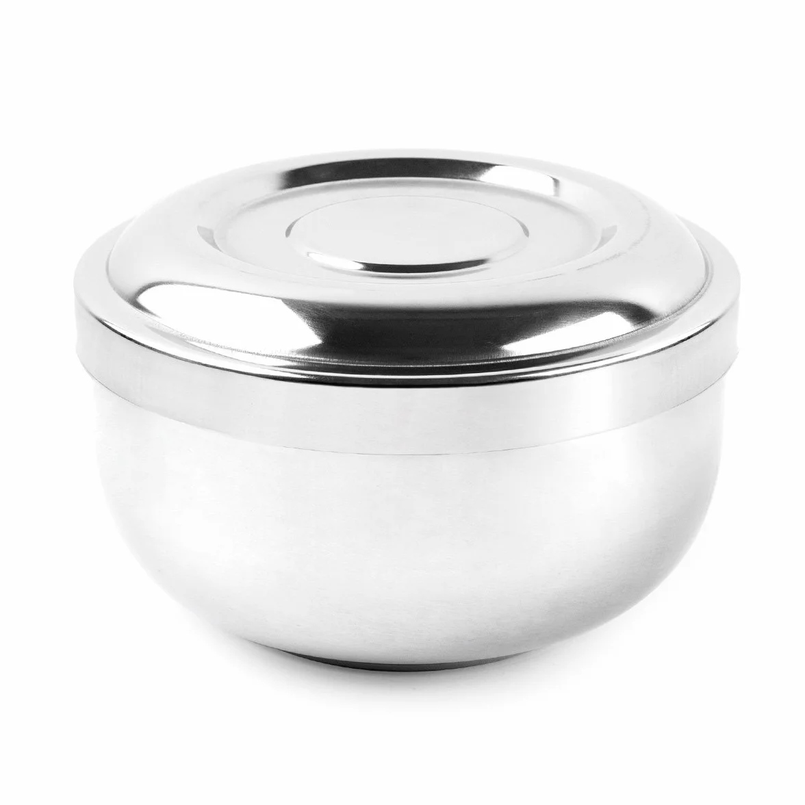 QShave Miska do golenia ze stali nierdzewnej 10 cm chromowana