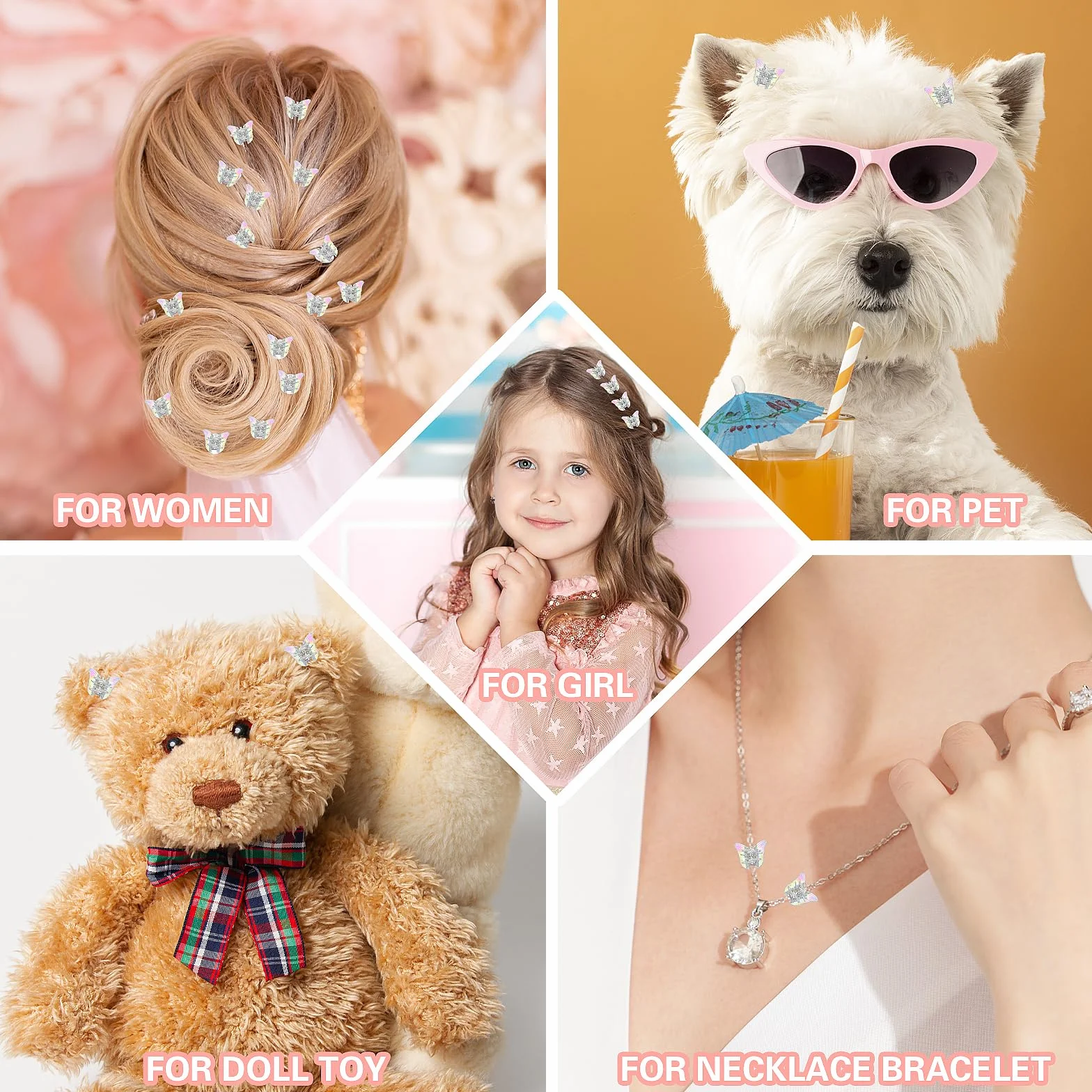Ouligay 12 szt. mini spinek do włosów w kształcie motyla dla dziewcząt, małe spinki do włosów, piękne małe klipsy motylkowe, błyszczące, kolorowe akcesoria do włosów dla dziewcząt i kobiet, błyszczący