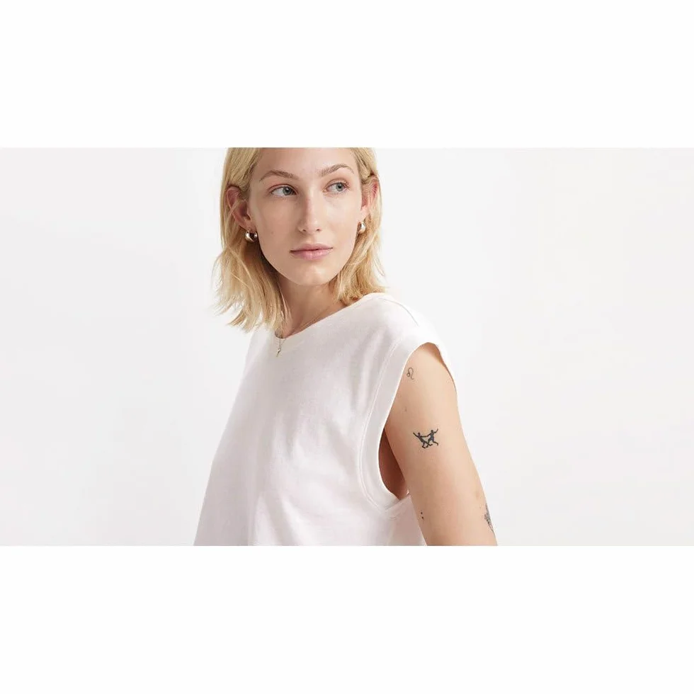 Levi's Boxy Tank T-shirt damski, biały +, L