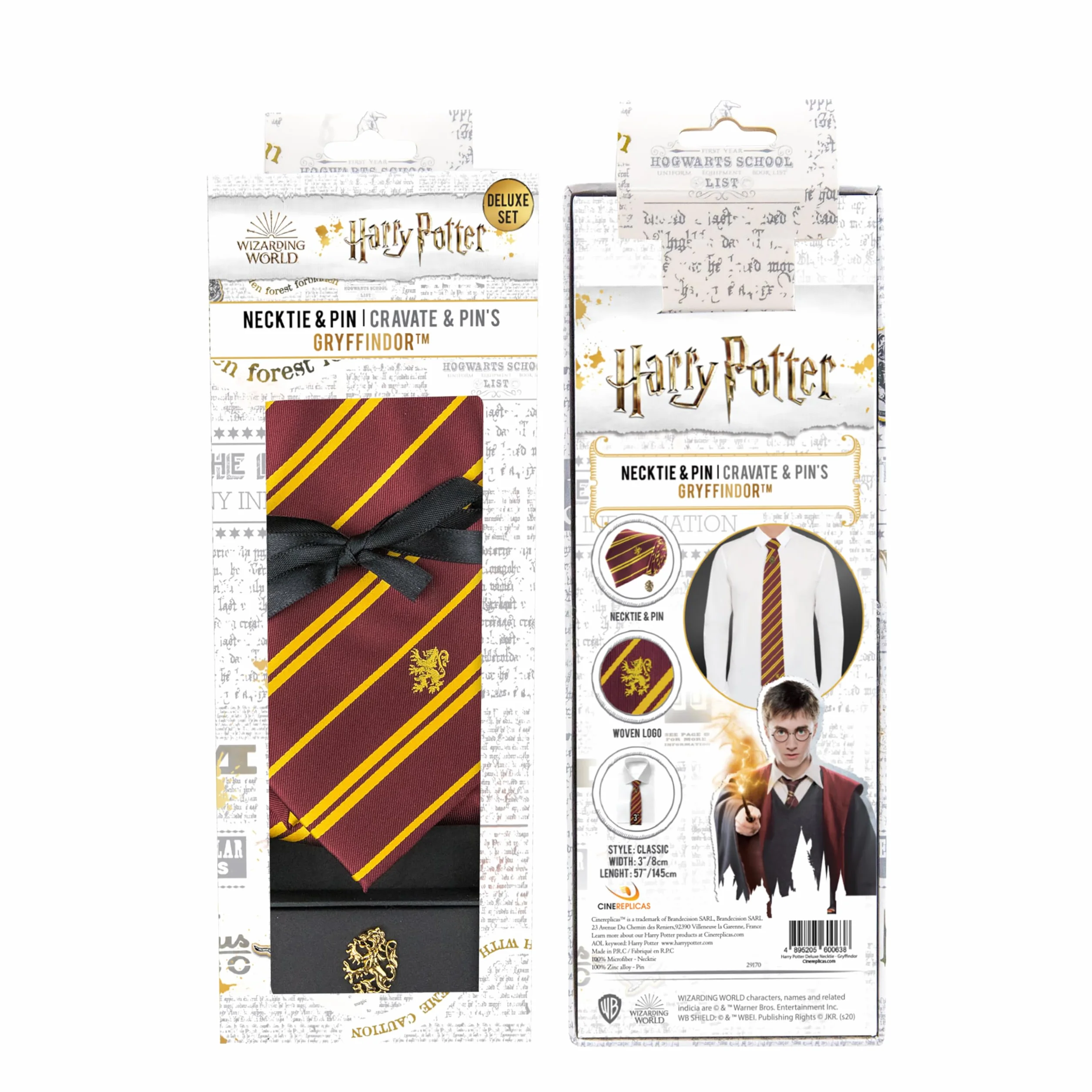Cinereplicas Harry Potter - Krawat Deluxe - Oficjalna licencja