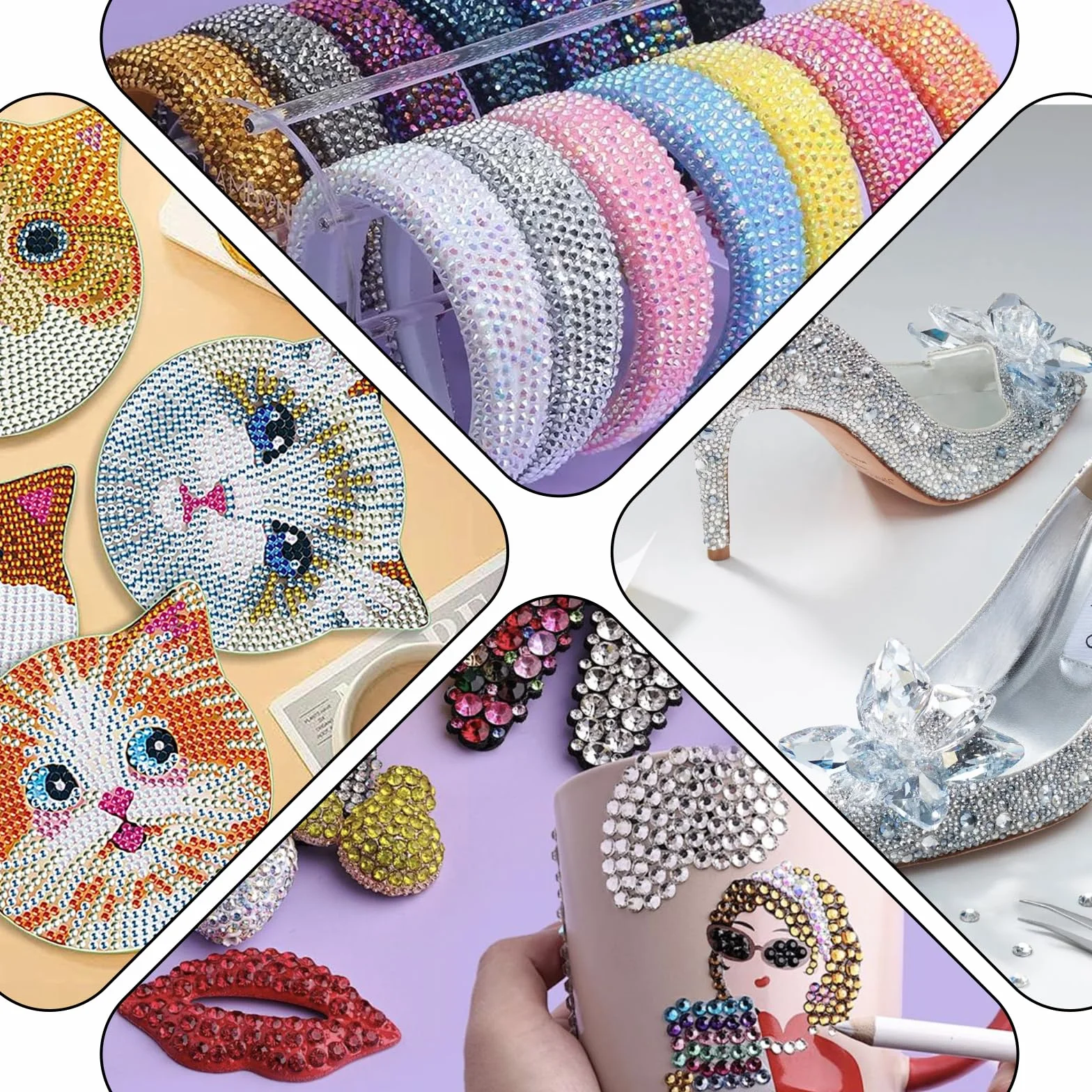 28000 szt. Diamenty do paznokci 3 mm, 28 Kolorów Rhinestones Flat Back, Bedazzling Kit do zdobienia paznokci i rzemiosła, kryształki do majsterkowania dekoracja paznokci ubrania (bez kleju)