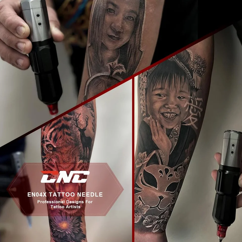 CNC Tatuaż 40 szt. Wkłady do tatuażu jednorazowe mieszane igły #10 Bugpin Round Liner 3RL 5RL 7RL 9RL 7RS 9RS 9RS Okrągły Shader Tattoo Needle Cartridge 0,35 mm EN04X-40KIT-F