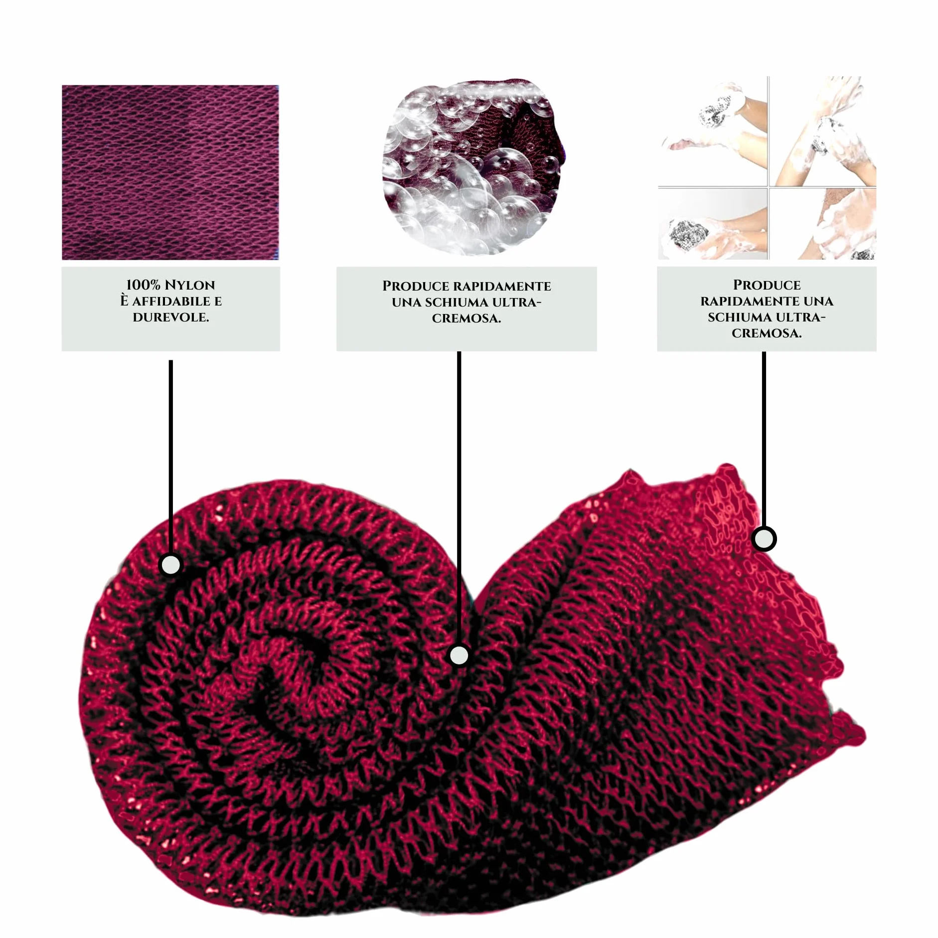 African Net Sponge Scrubber XL złuszczająca ściereczka do prysznica długi peeling pleców