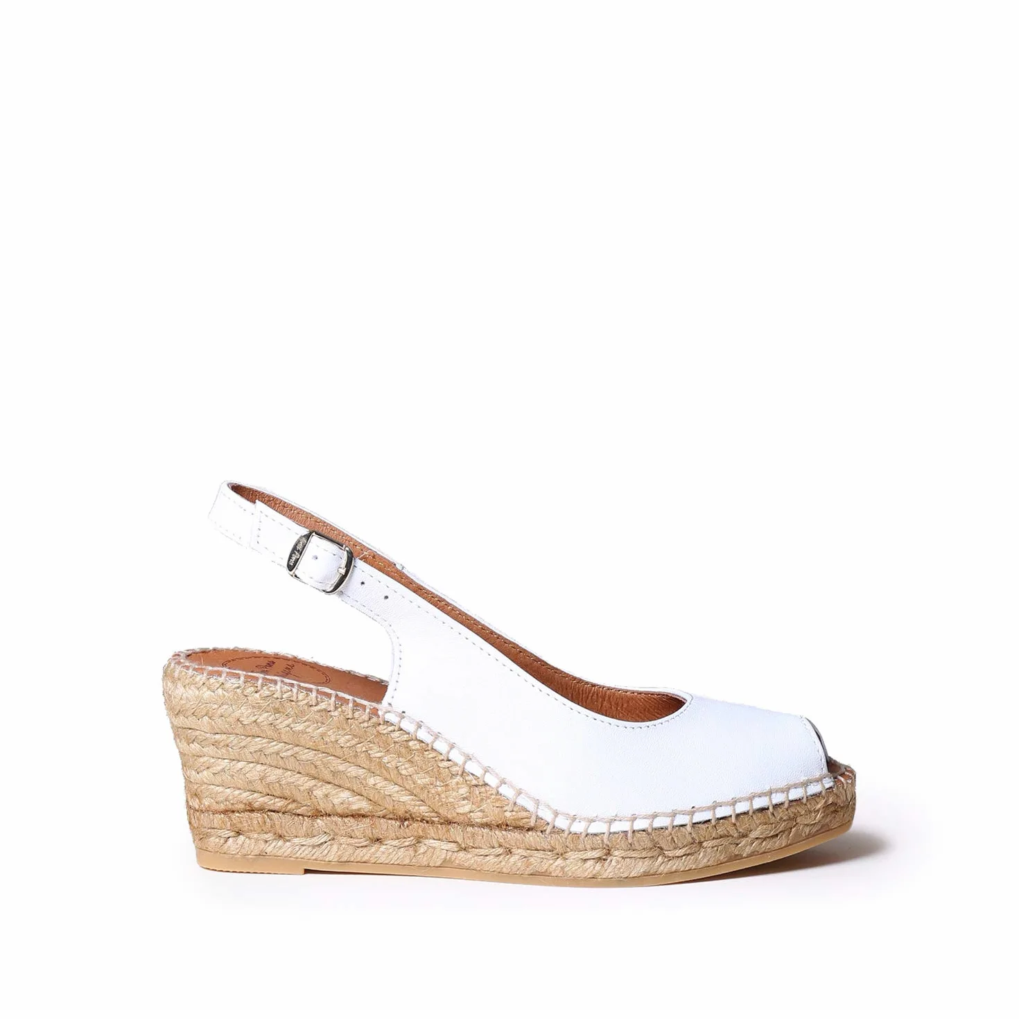 TONI PONS CROACIA - Toni Pons peep toe style wedge espadrille for women made of leather.