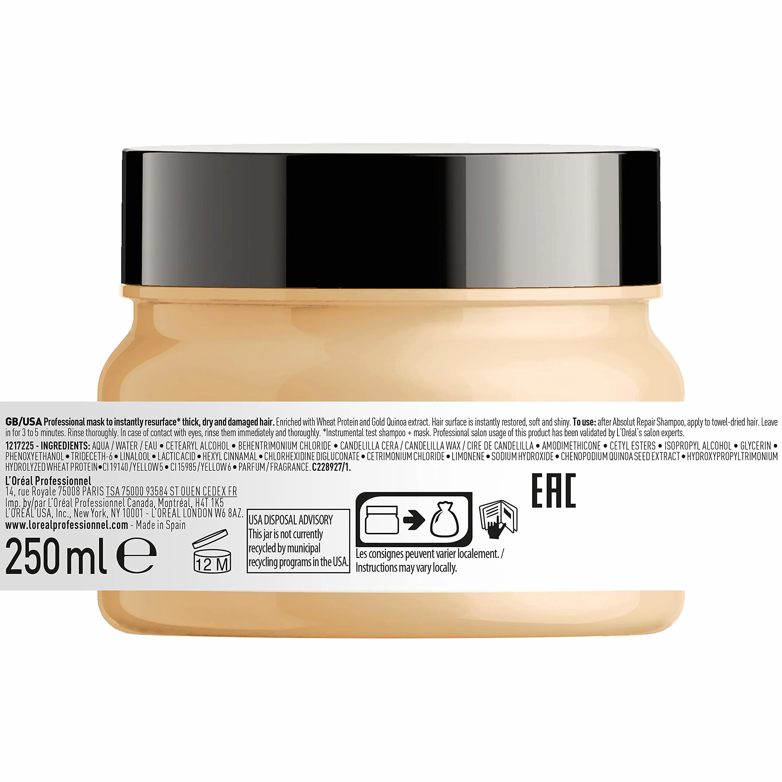 L'Oréal Professionnel Expert Absolut Repair Maseczka do włosów zniszczonych z komosą Quinoa