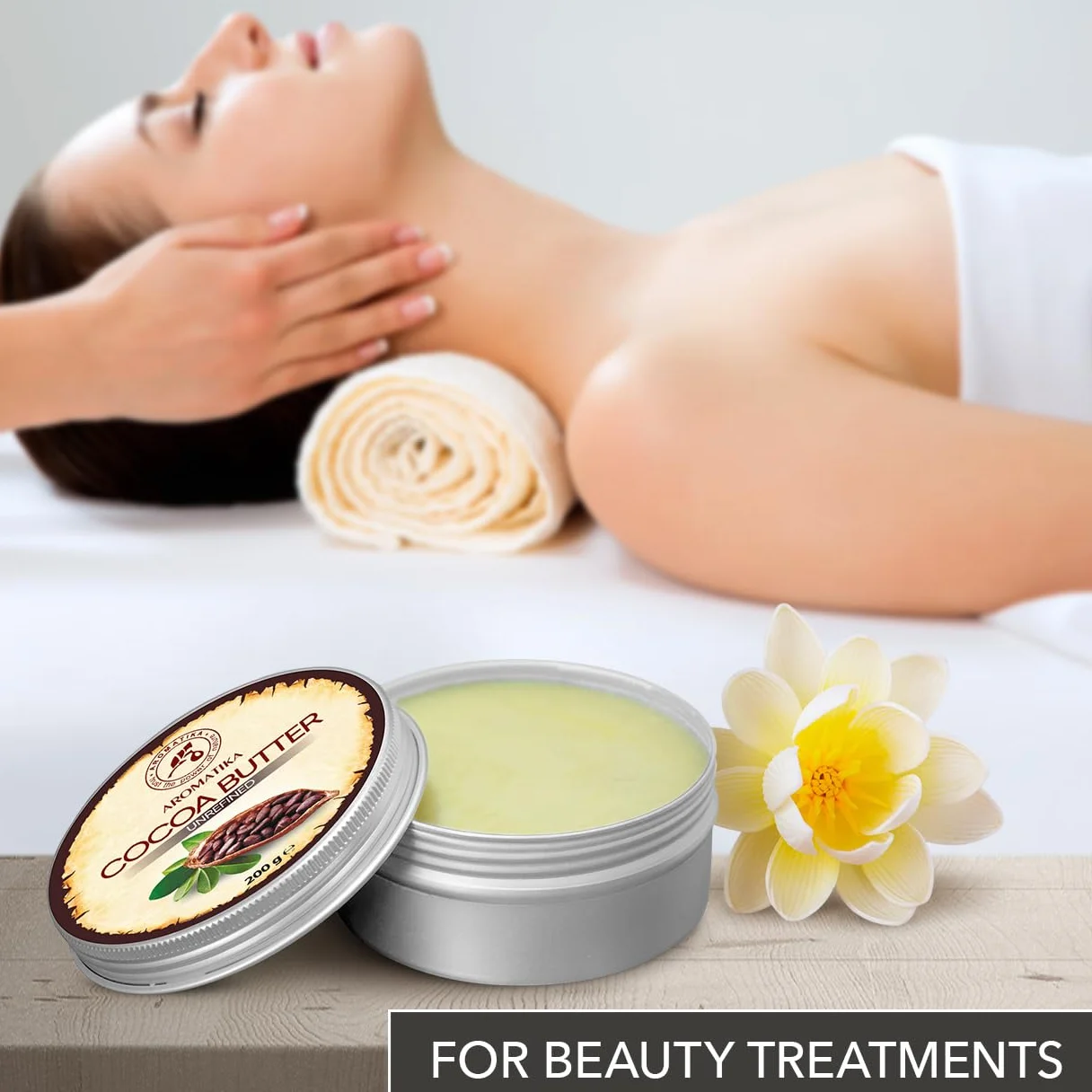 Cocoa Butter Pure & Natural 200g - Burkina Faso - Theobroma Cacao Seed Butter - Great Benefits for Skin - Hair - Face - Body - Lip care - Cacao Butters