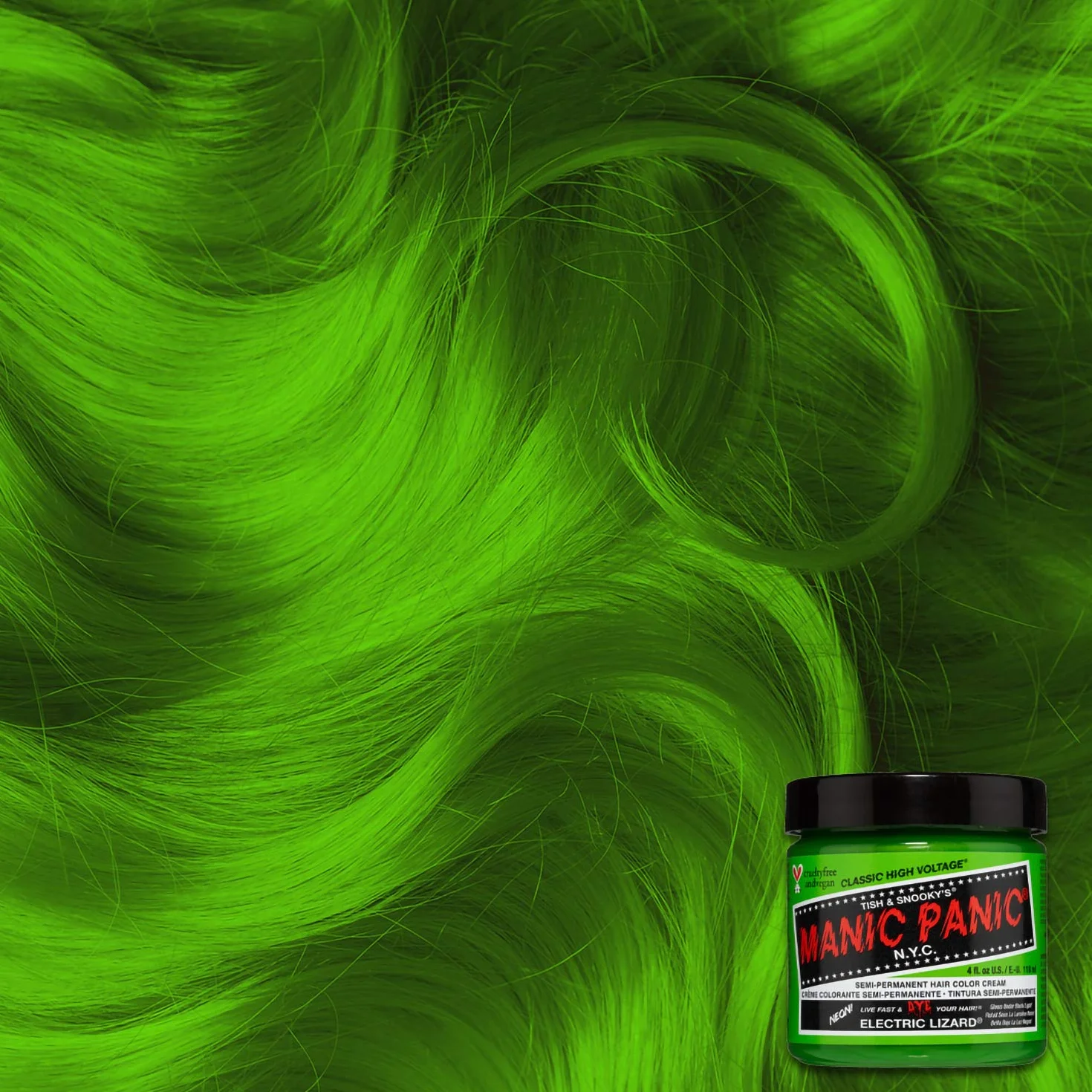 Manic Panic Classic Cream Półtrwała Farba do Włosów, Electric Lizard, 118 ml