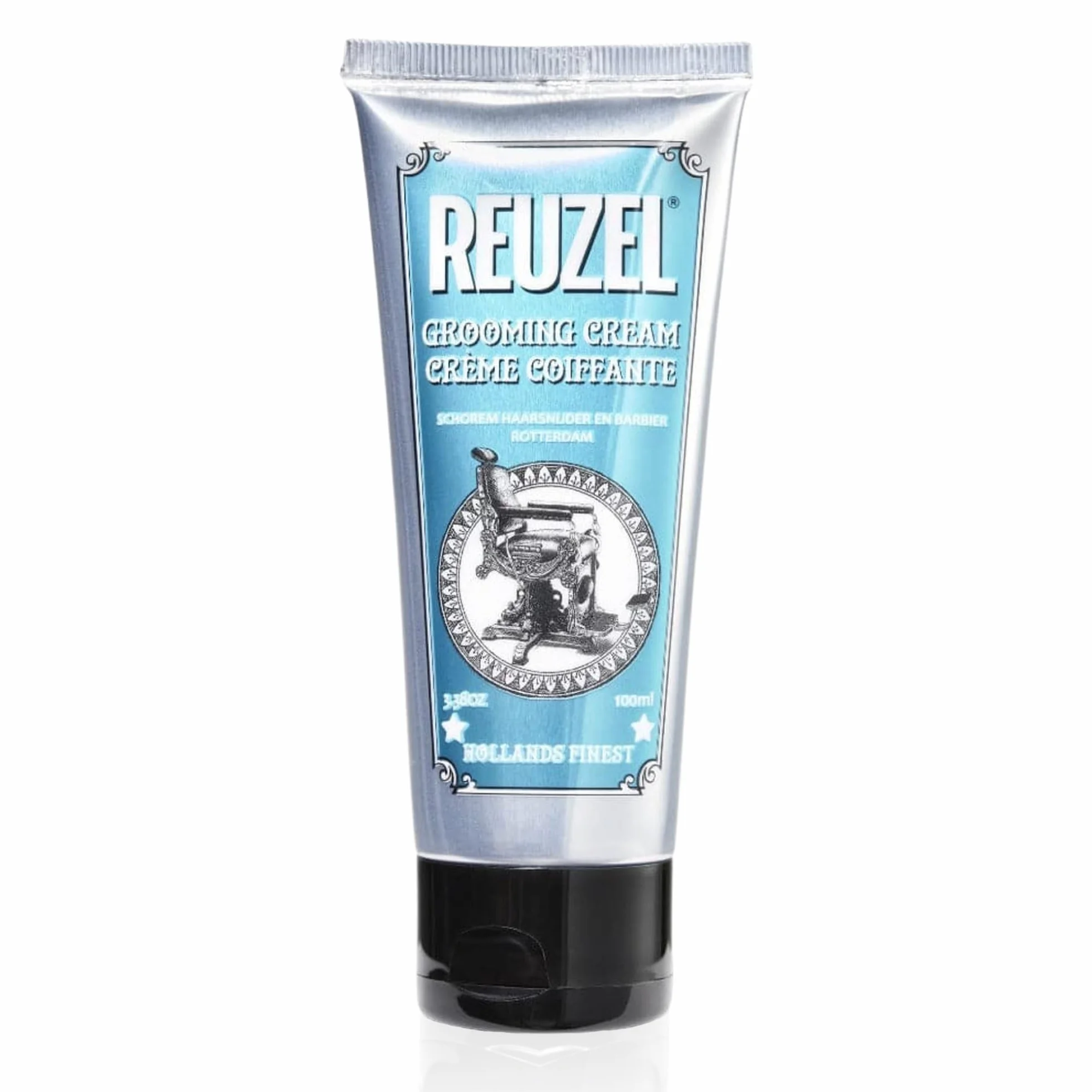 Reuzel Grooming Hair Cream For Men - Subtle, Sugary Rum Fragrance - Low Shine Finish - Contains Moisturizing Properties - No Buildup - Natural, Pliable Hold - Suitable For All Hair Types - 3.38 Oz