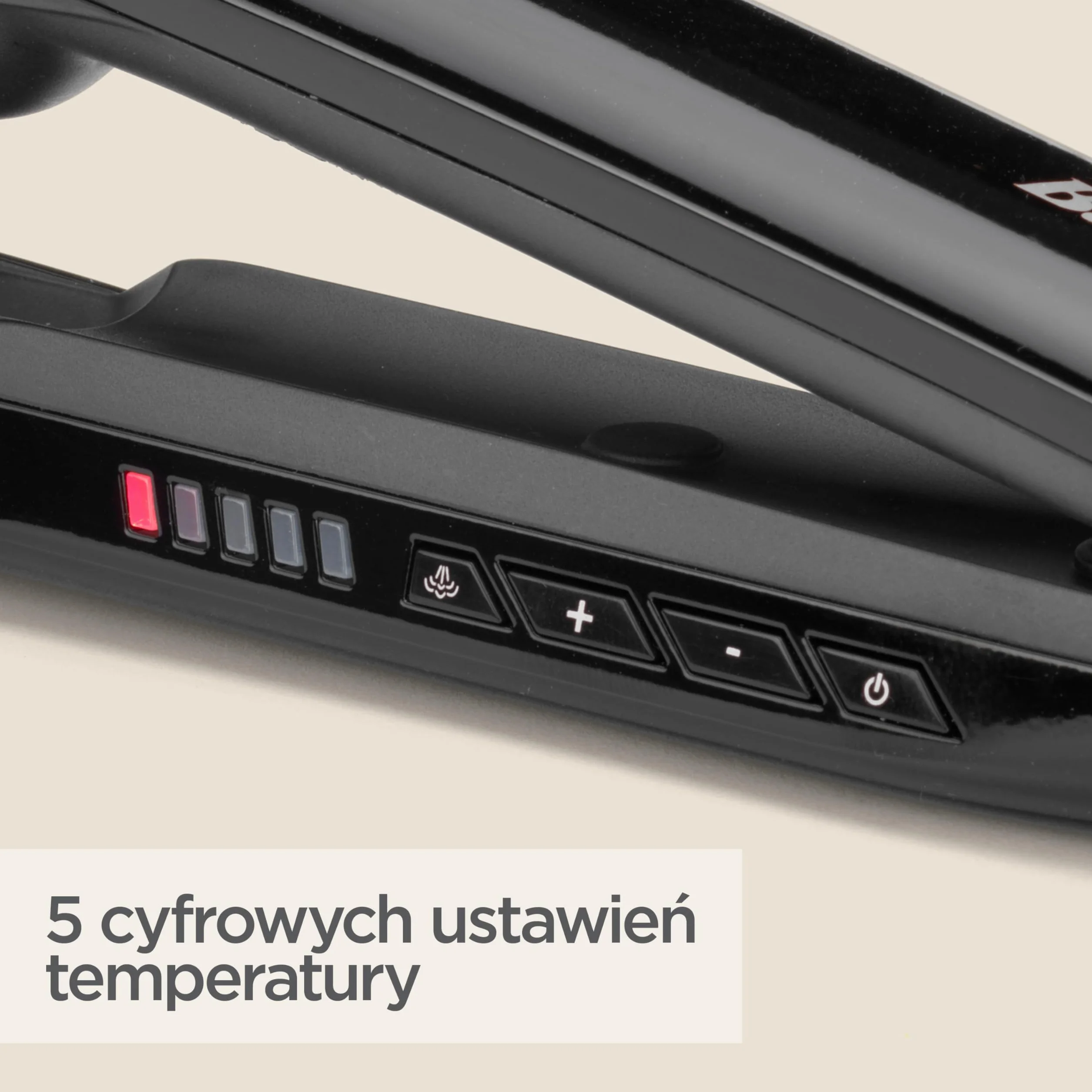 BaByliss Steam Shine – Prostownica Parowa z XL Płytkami Turmalinowo‑Ceramicznymi do Szybkiego i Łatwego Prostowania, Funkcja Jonowa Anti‑Frizz dla Lśniących i Jedwabistych Włosów, ST496E