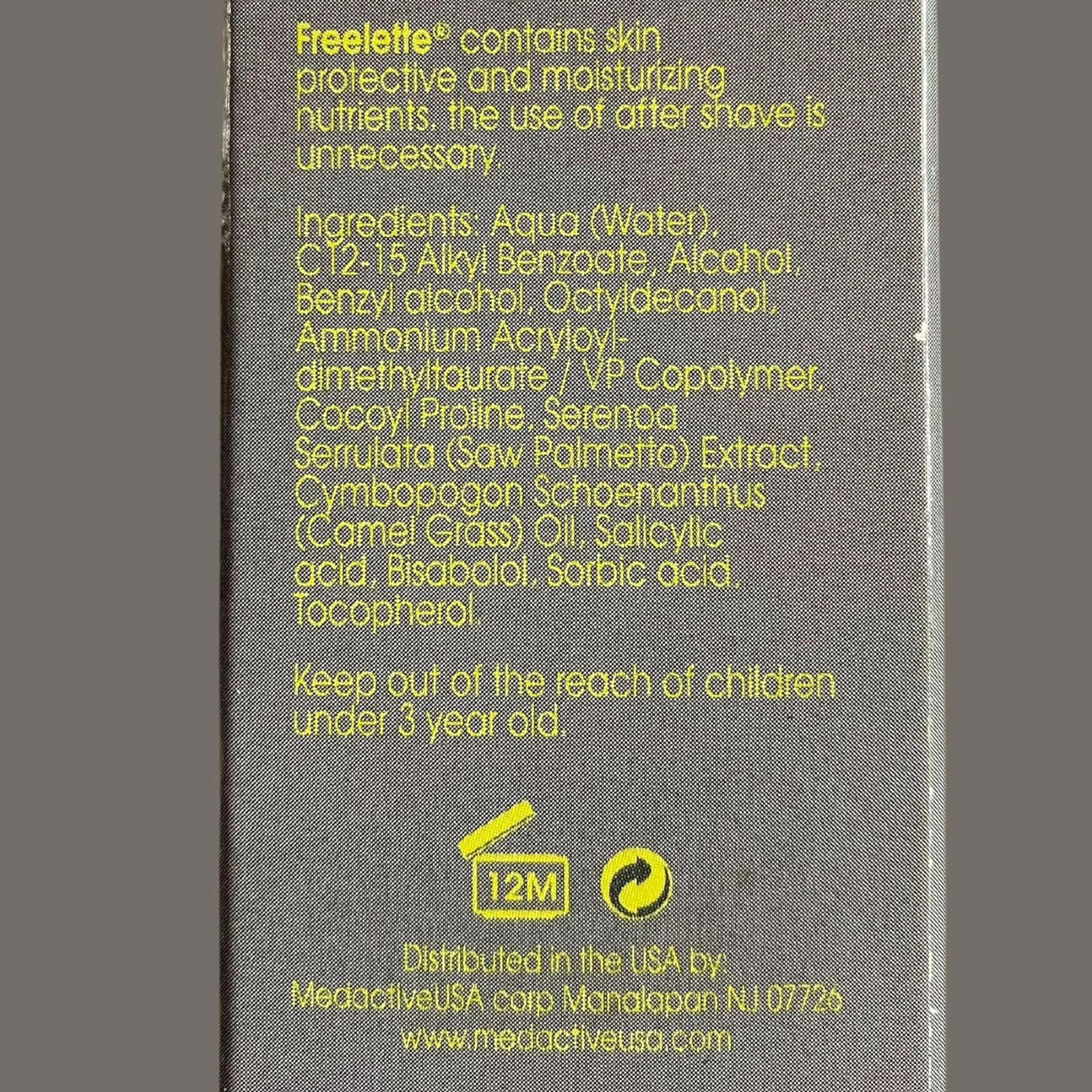 Freelette Elektryczny żel do golenia 125 ml Lemongrass