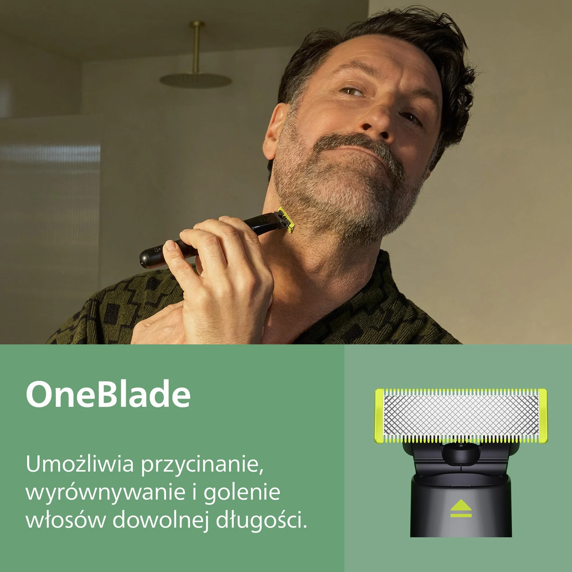 19-elementowy Philips Multigroom All-in-One z serii 9000: kompleksowy zestaw do pielęgnacji twarzy, głowy i ciała, dodatkowy trymer OneBlade, 27 ustawień długości (0,2-20 mm), model MG9556/15
