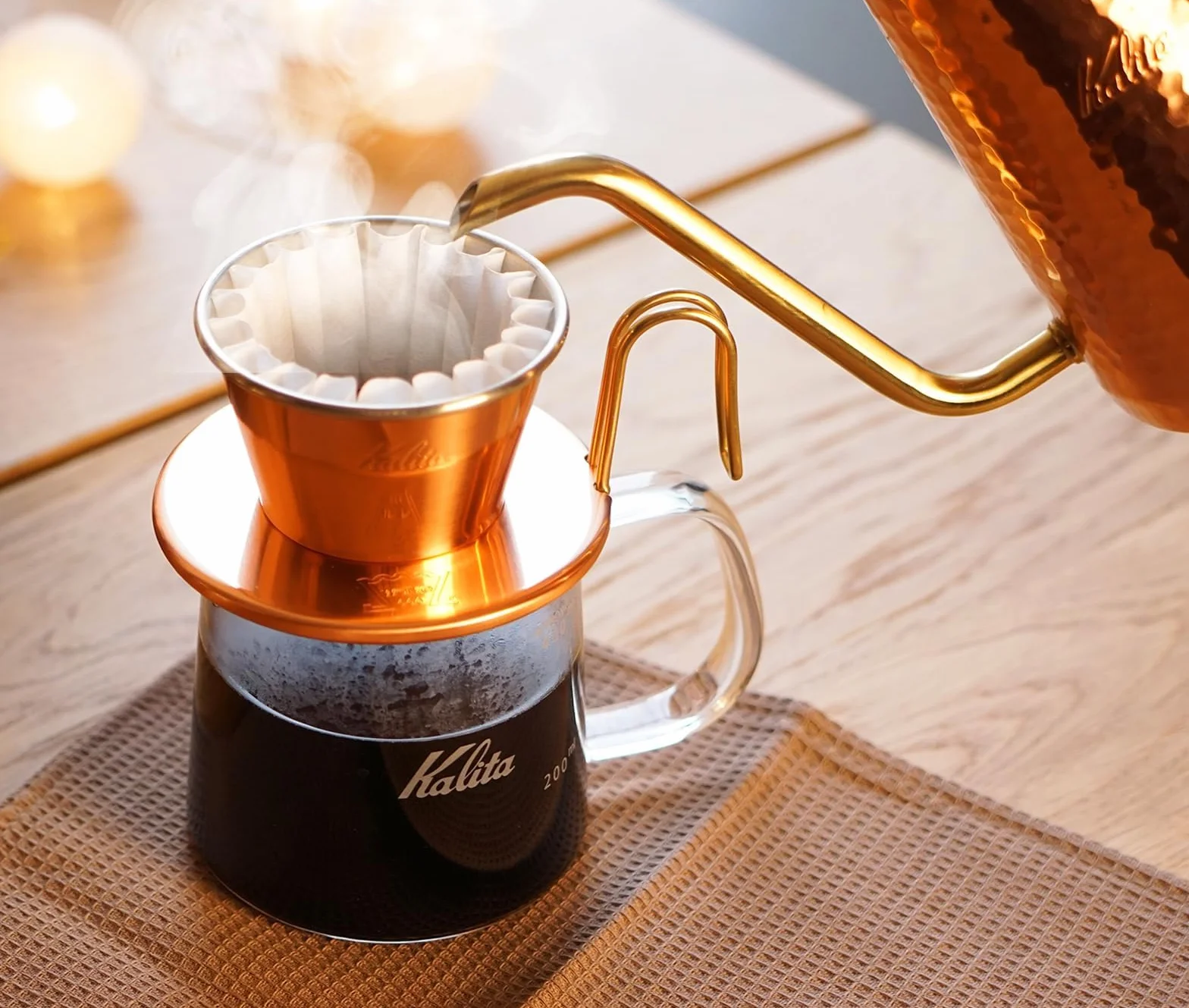 Kalita - Tsubame - miedź Dripper - WDC - 155