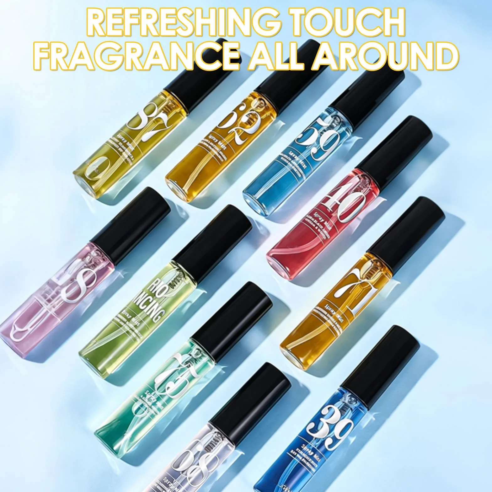 Perfumy do ciała w sprayu dla kobiet, zestaw Cheirosa 10 x 5 ml, różne zapachy, format podróżny
