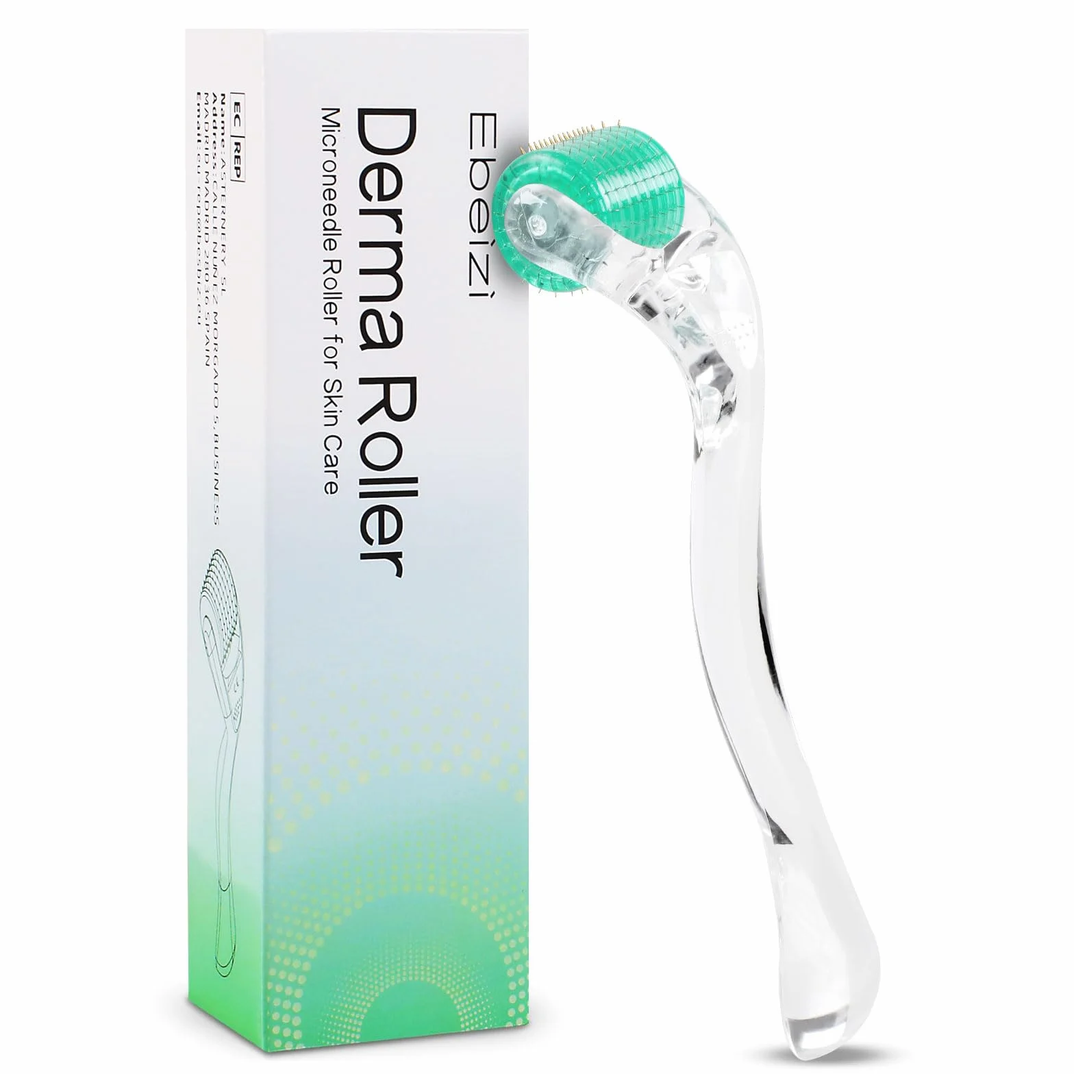 Derma roller z 192 igłami, system mikroigieł, przeciwstarzeniowy, przeciw trądzikowi, rozstępom, cellulitowi, utracie skóry, wypadaniu włosów (0,5 mm)