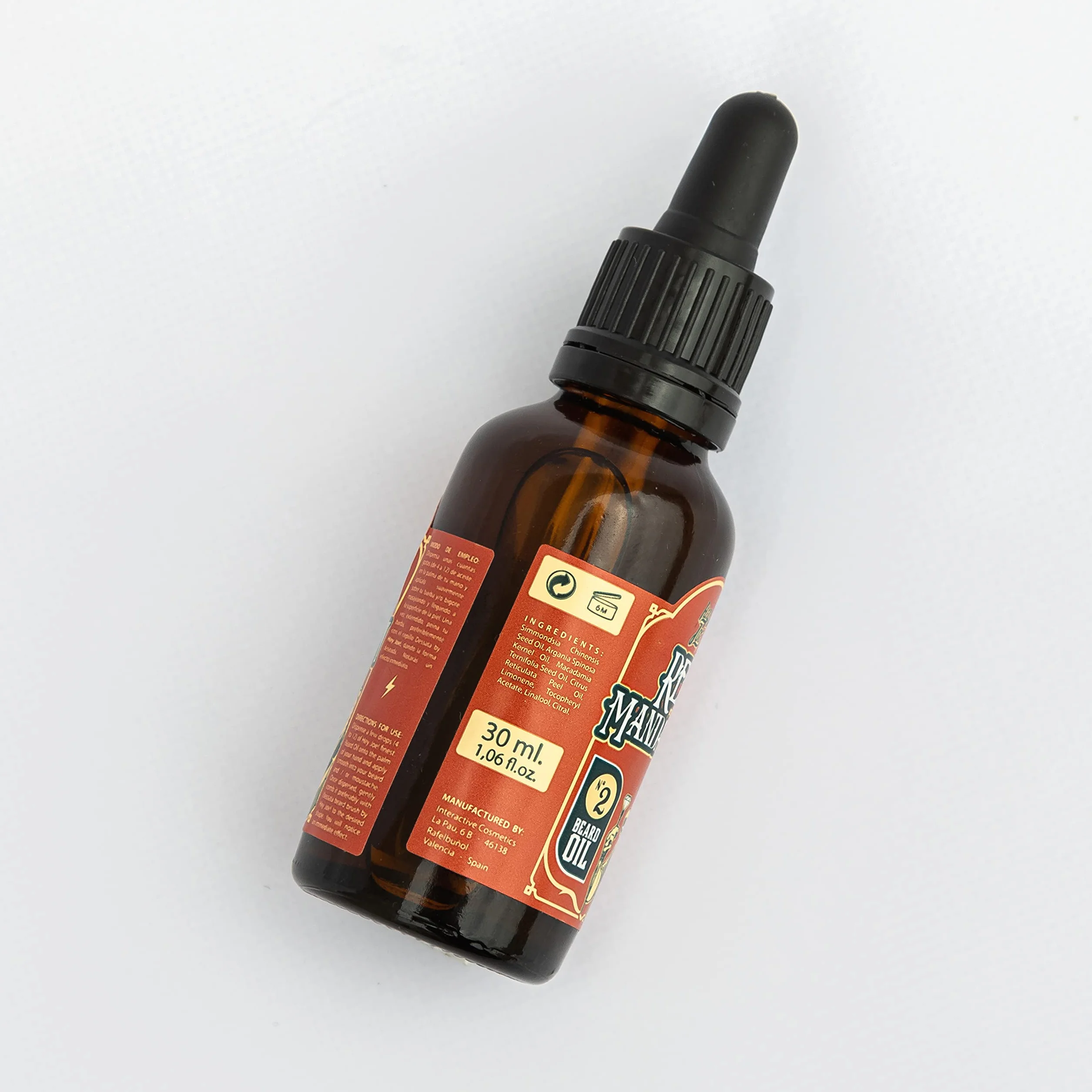HEY JOE! Beard Oil nr 2 Red Mandarynka 30 ml Naturalny olejek do brody