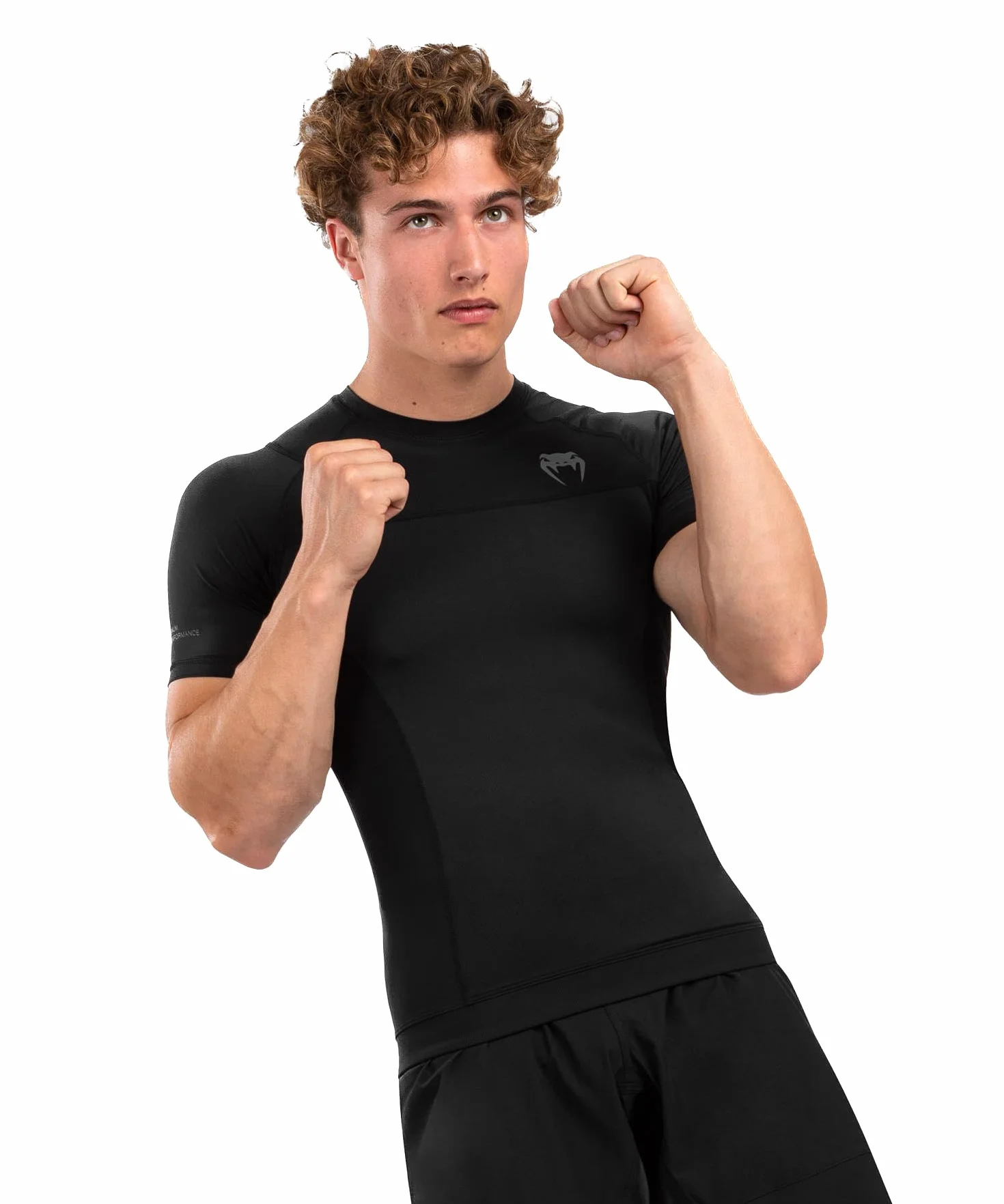 Venum Koszulka Mężczyźni Venum G-fit Air Rashguard Short Sleeve - Black
