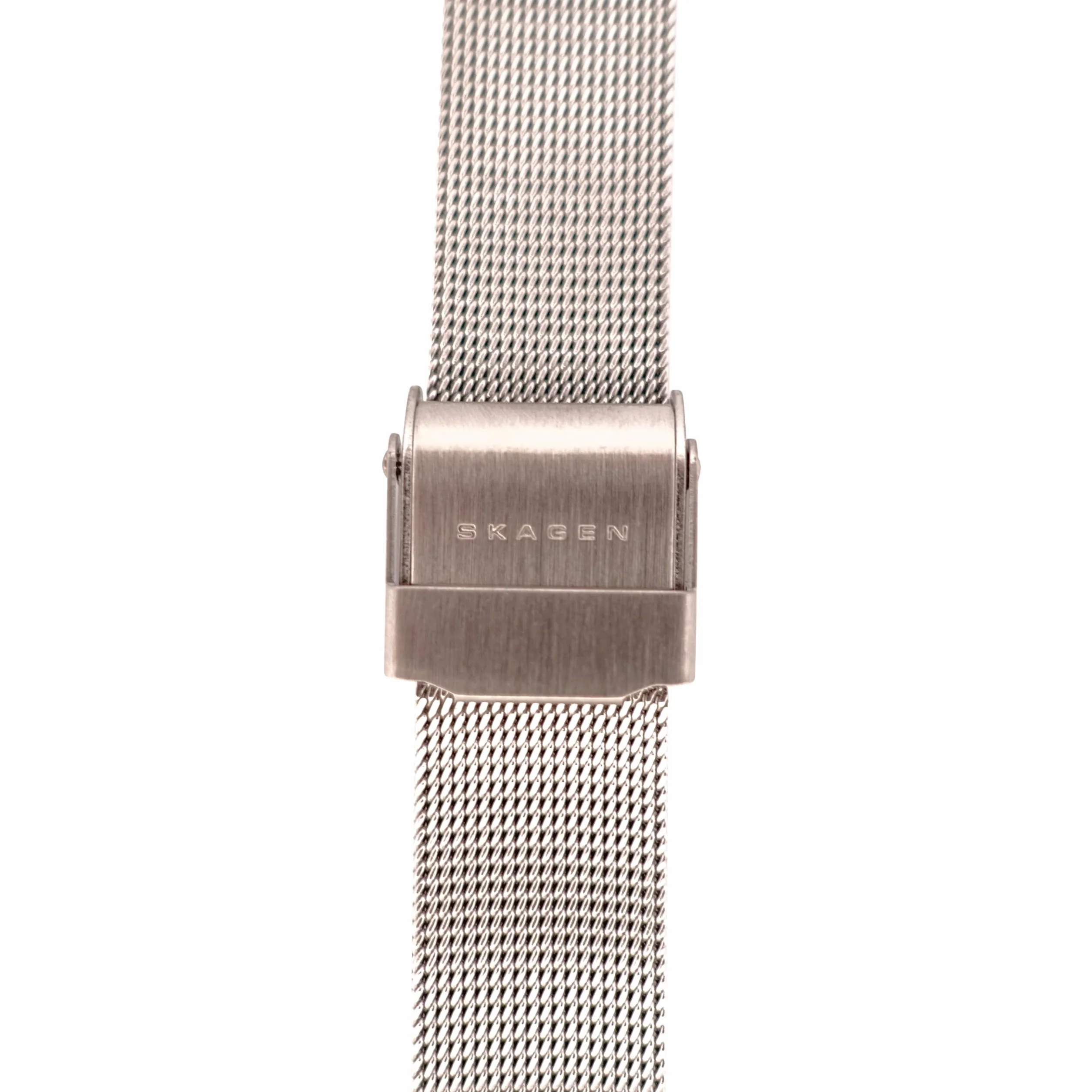 Skagen Damski pasek do zegarka 14 mm, srebrna stal nierdzewna, oryginalny pasek wymienny do 358SGSCD