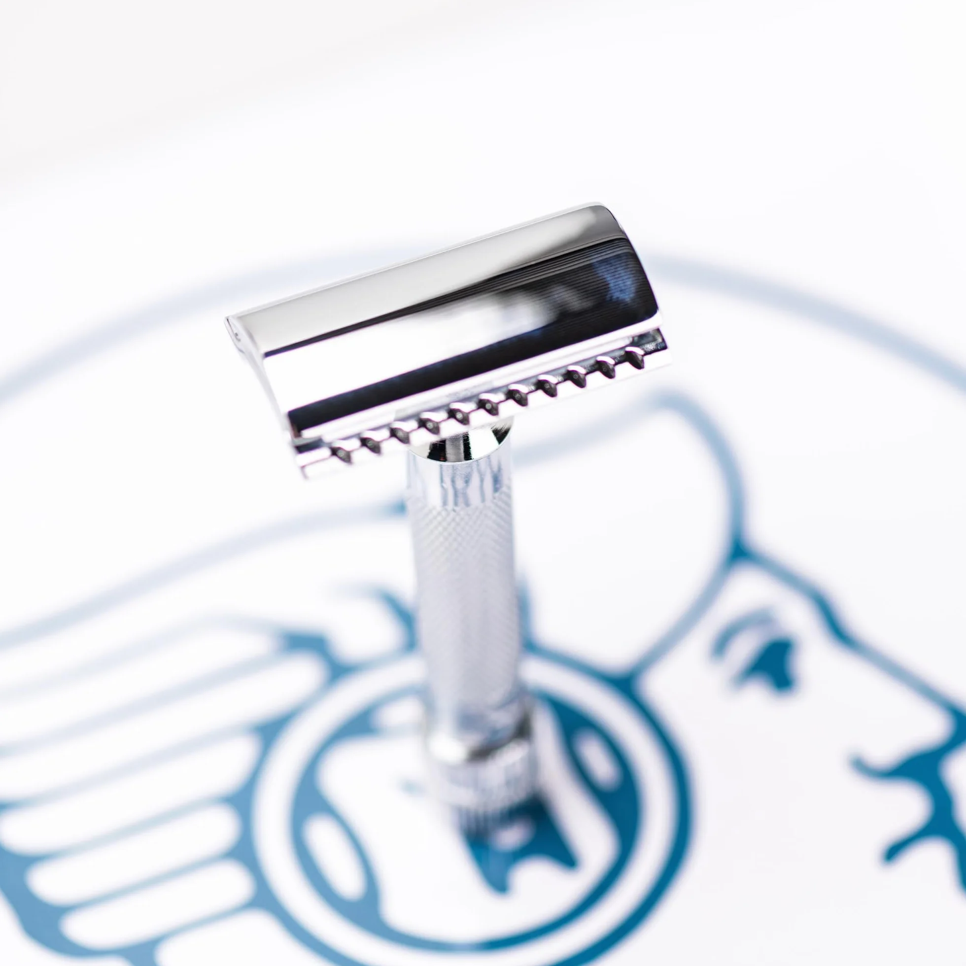 Merkur Razor, Straight Comb, krótki uchwyt, jasny chrom