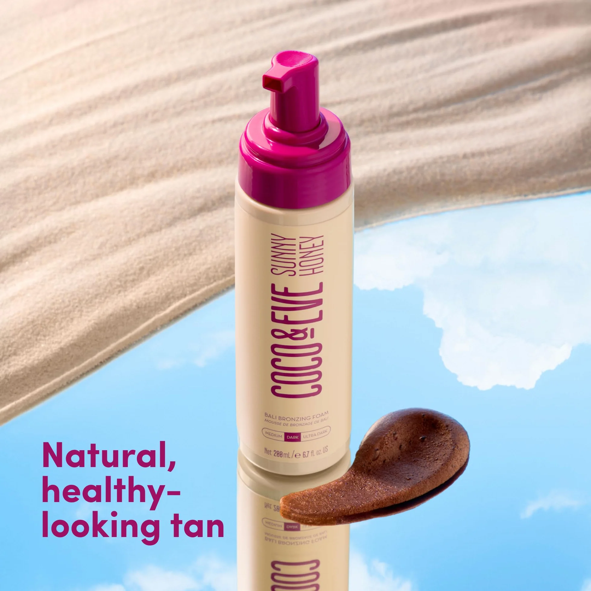 Coco & Eve Sunny Honey Samoopalacz w piance mus średni naturalna opalenizna nawilżająca antycellulitowa