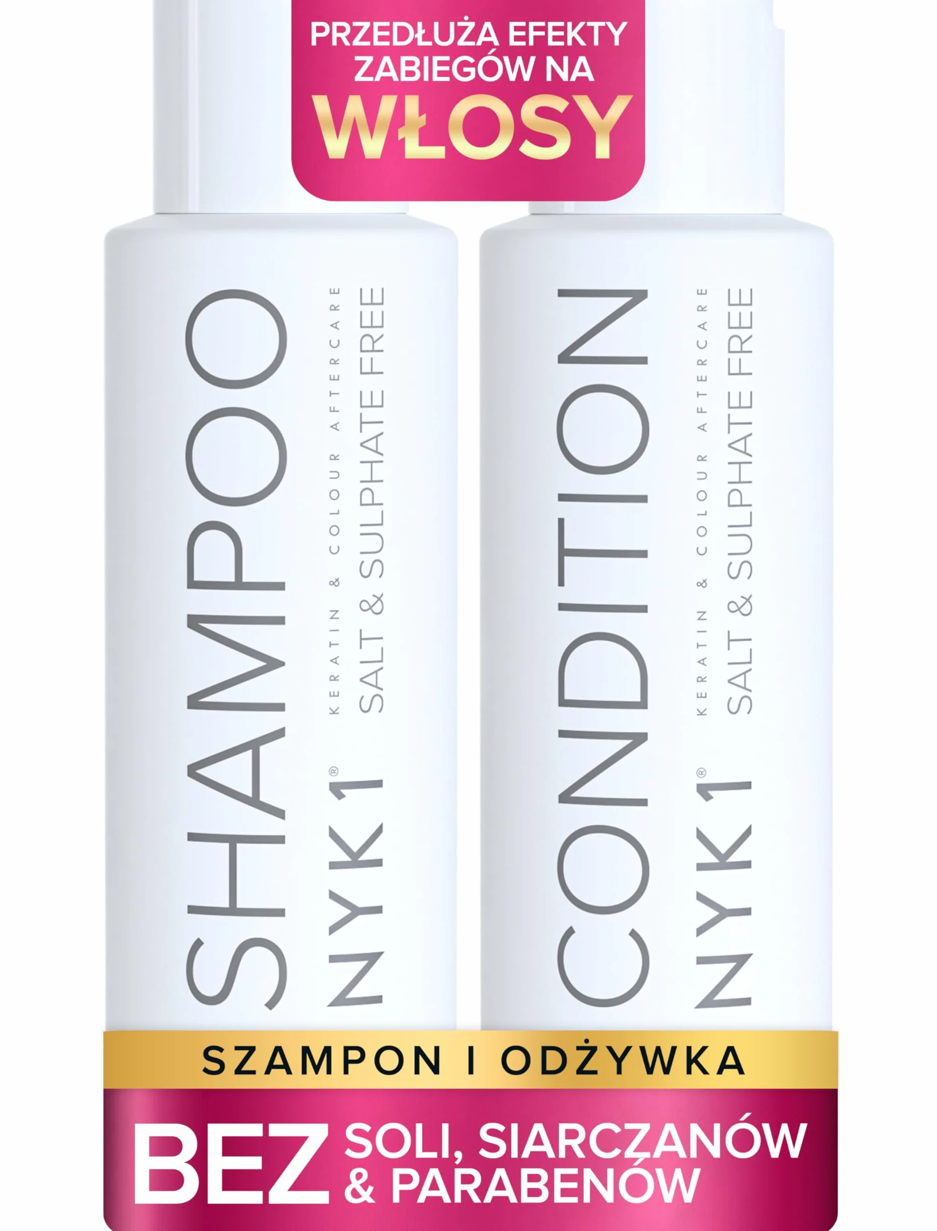 Szampon I Odżywka Bez Soli Siarczanu (500ml x2) Szampon & Odżywka Bez Siarczanów Zestawy Do Pielęgnacja Przedłużeń Koloru I Keratyny Leczenie - Szampon I Odżywka Bez Siarczanów I Parabenów