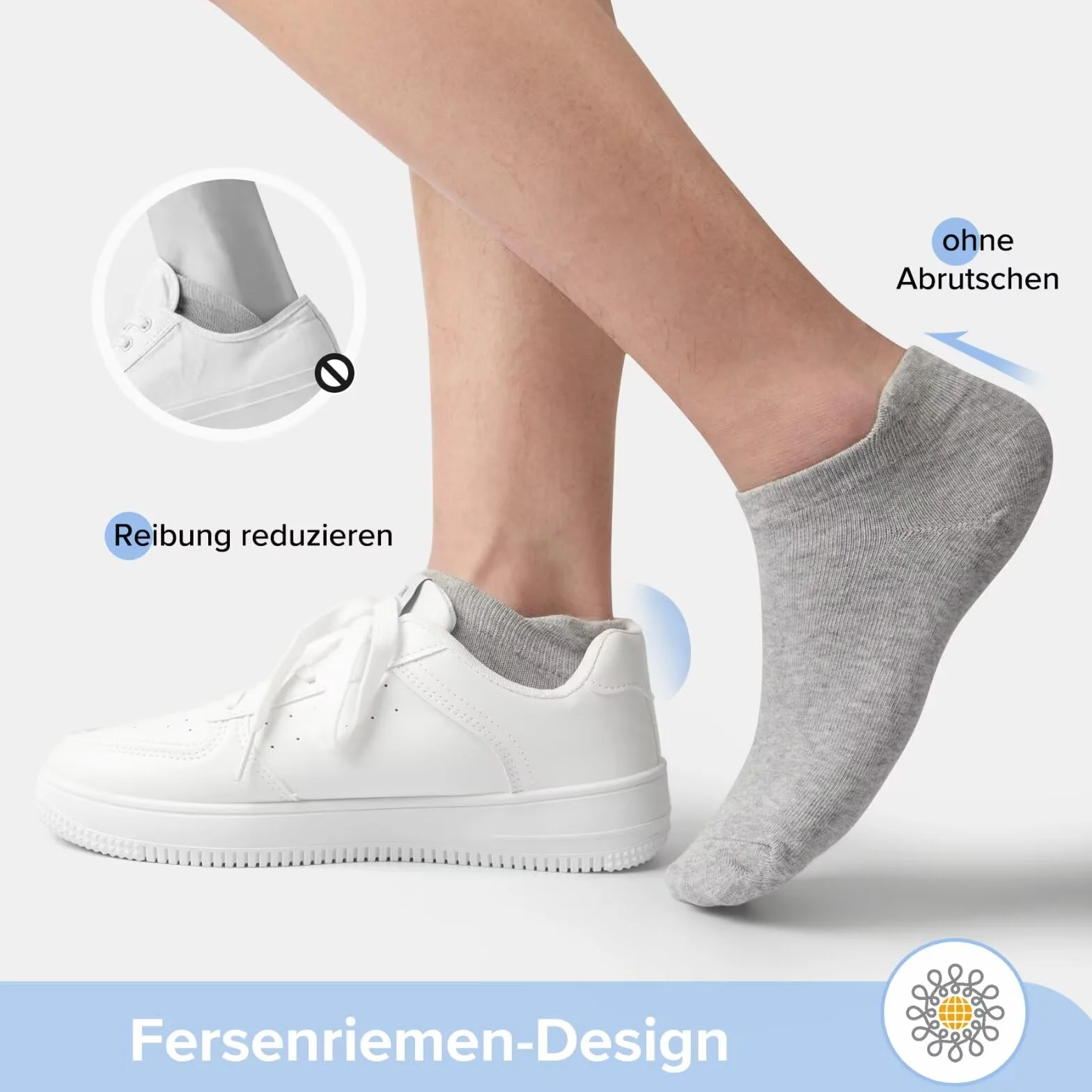 YouShow Skarpety do sneakersów dla mężczyzn i kobiet, 10 par, bawełna organiczna, krótkie skarpetki, skarpety do kostki, uniseks, jednolite, czarne, białe, szare