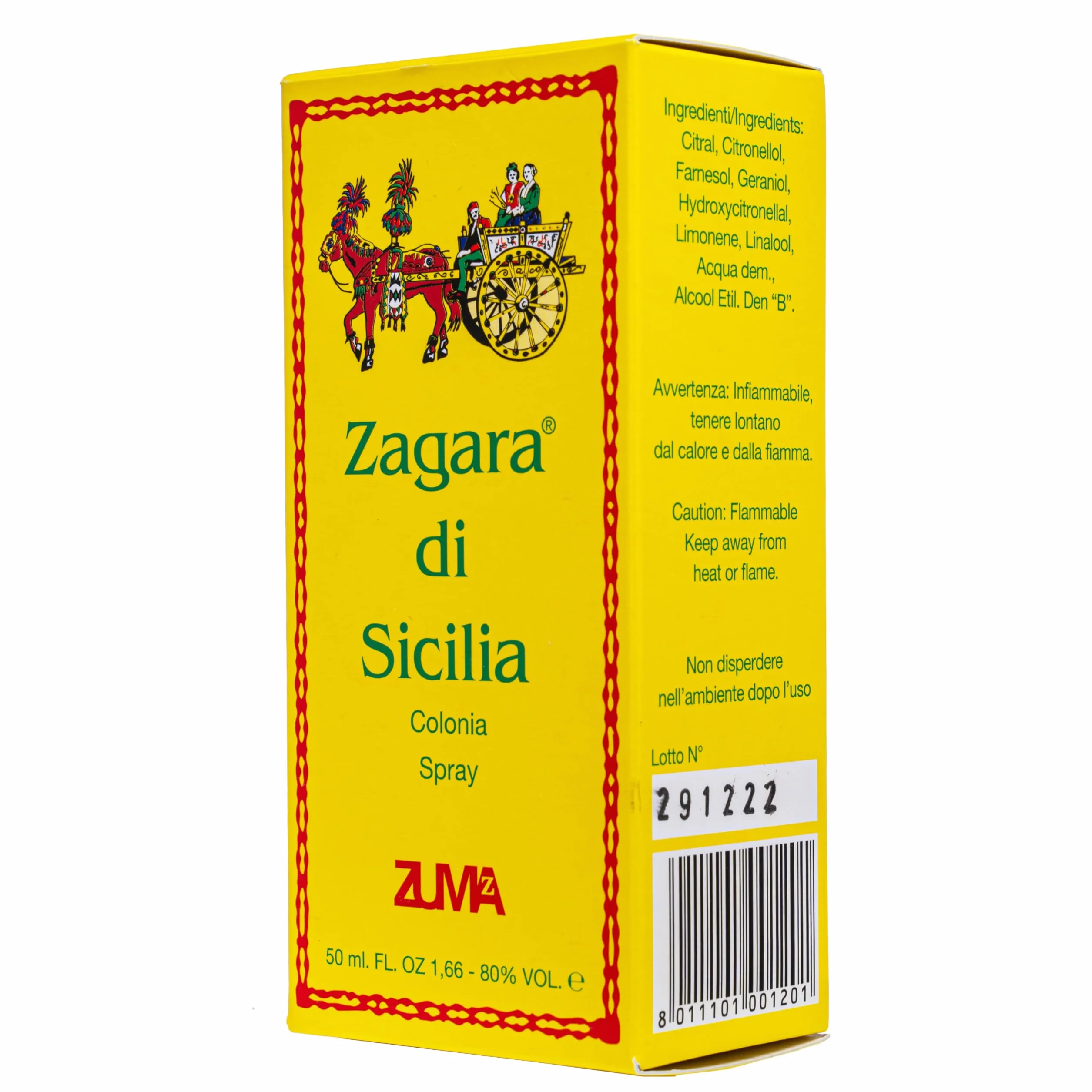Perfumy Zuma - Zapach Zagara by Sycylia Kolonia Unisex Kwiatowy Zapach Spray - Unikalne emocje Neroli i Nuty Kwiatowe Wyprodukowano we Włoszech (Zagara di Sicilia 50 ml)