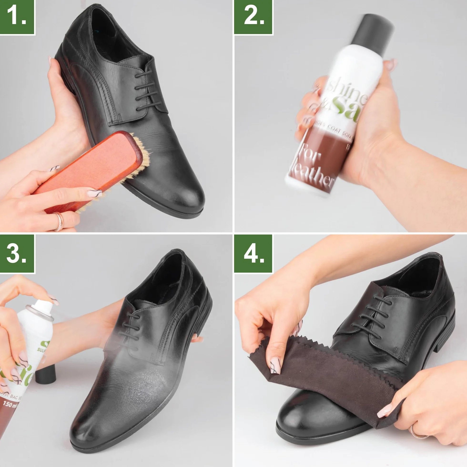 Sulpo Nabłyszczacz do Skór (150 ml) – Deluxe nawilżający i nabłyszczający preparat do obuwia, toreb, mebli – Made in Poland, uniwersalny do wszystkich skór