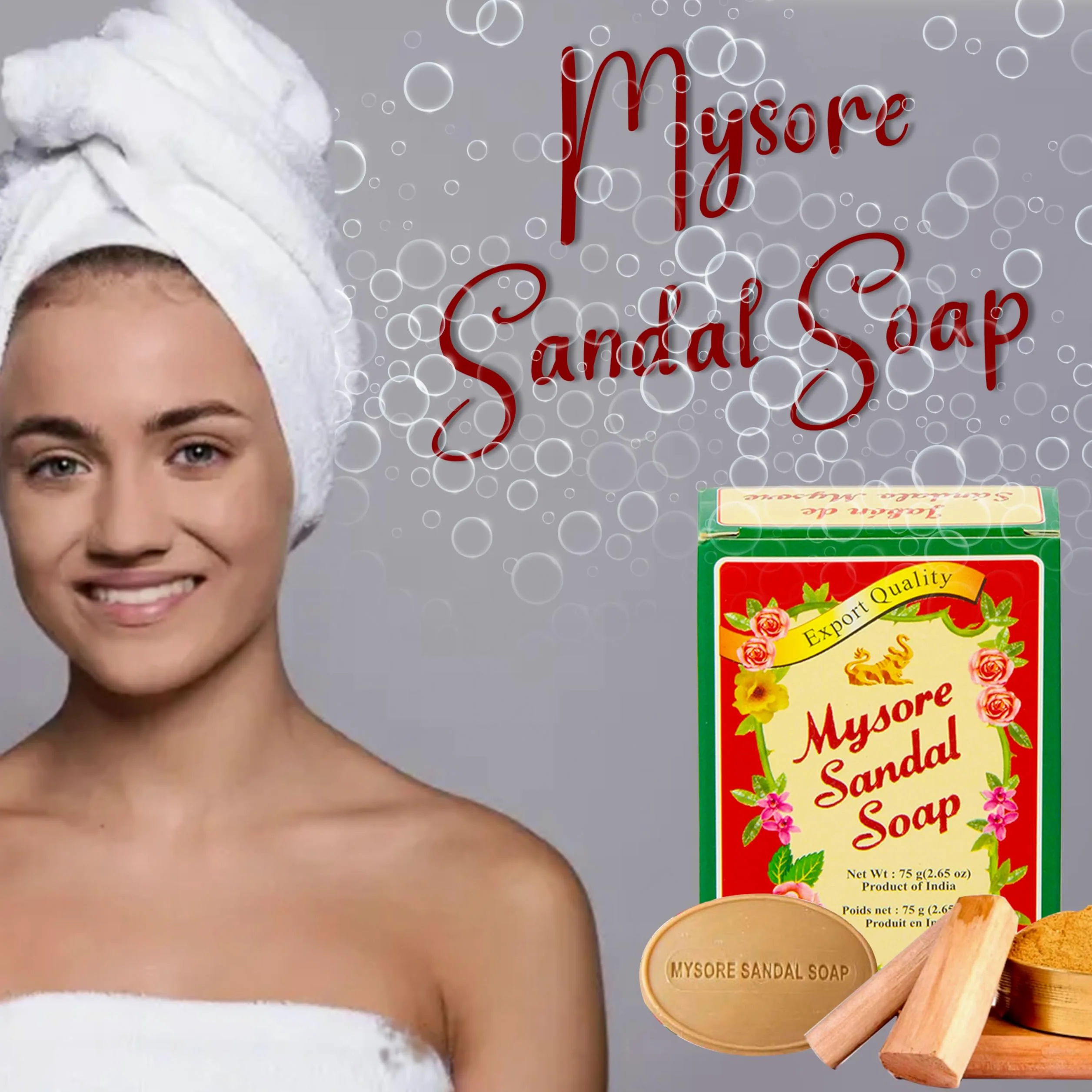 Mysore Sandal mydło do drewna 75 ml (opakowanie 18 szt.)