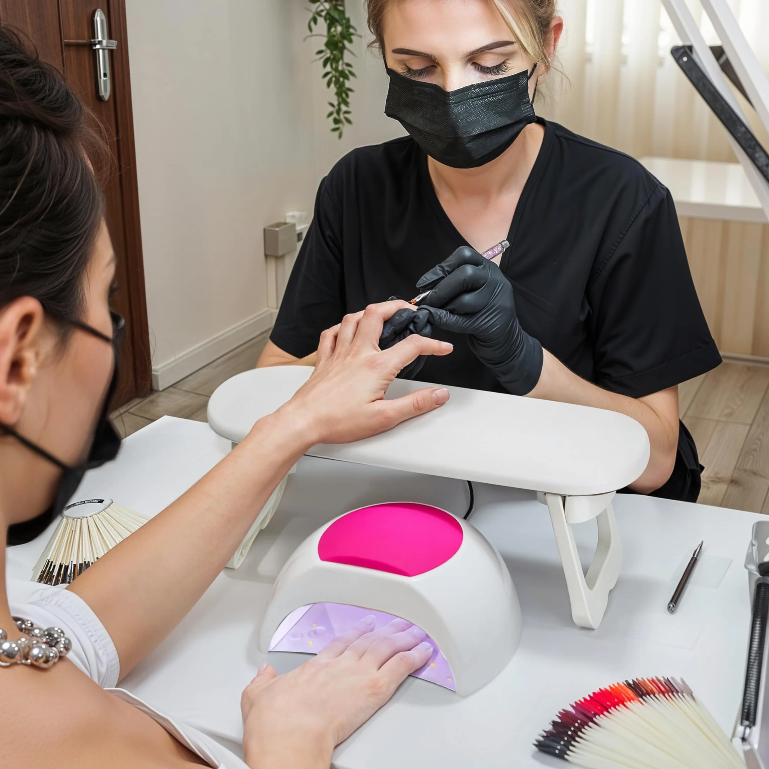 Winter Shore Skórzana Podpórka do Manicure – Akcesoria dla Stylistów Paznokci – Miękka Podkładka pod Rękę – Wygodna Podpora do Manicure dla Salonu Piękności – Poduszka dla Techników Paznokci
