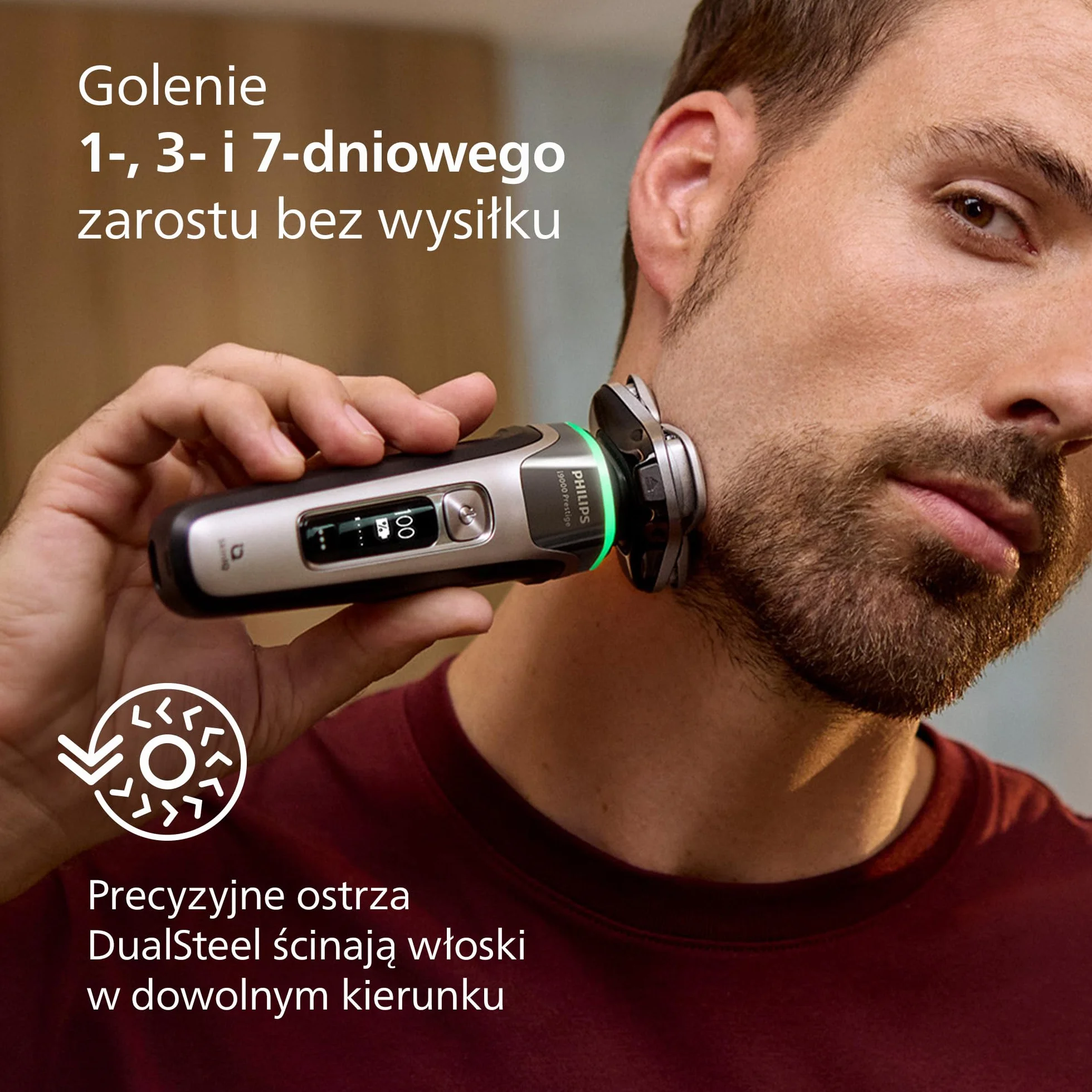 Philips Shaver i9000 Prestige golarka elektryczna Skin IQ Triple Lift Cut SteelPrecision 360º XP9205/30