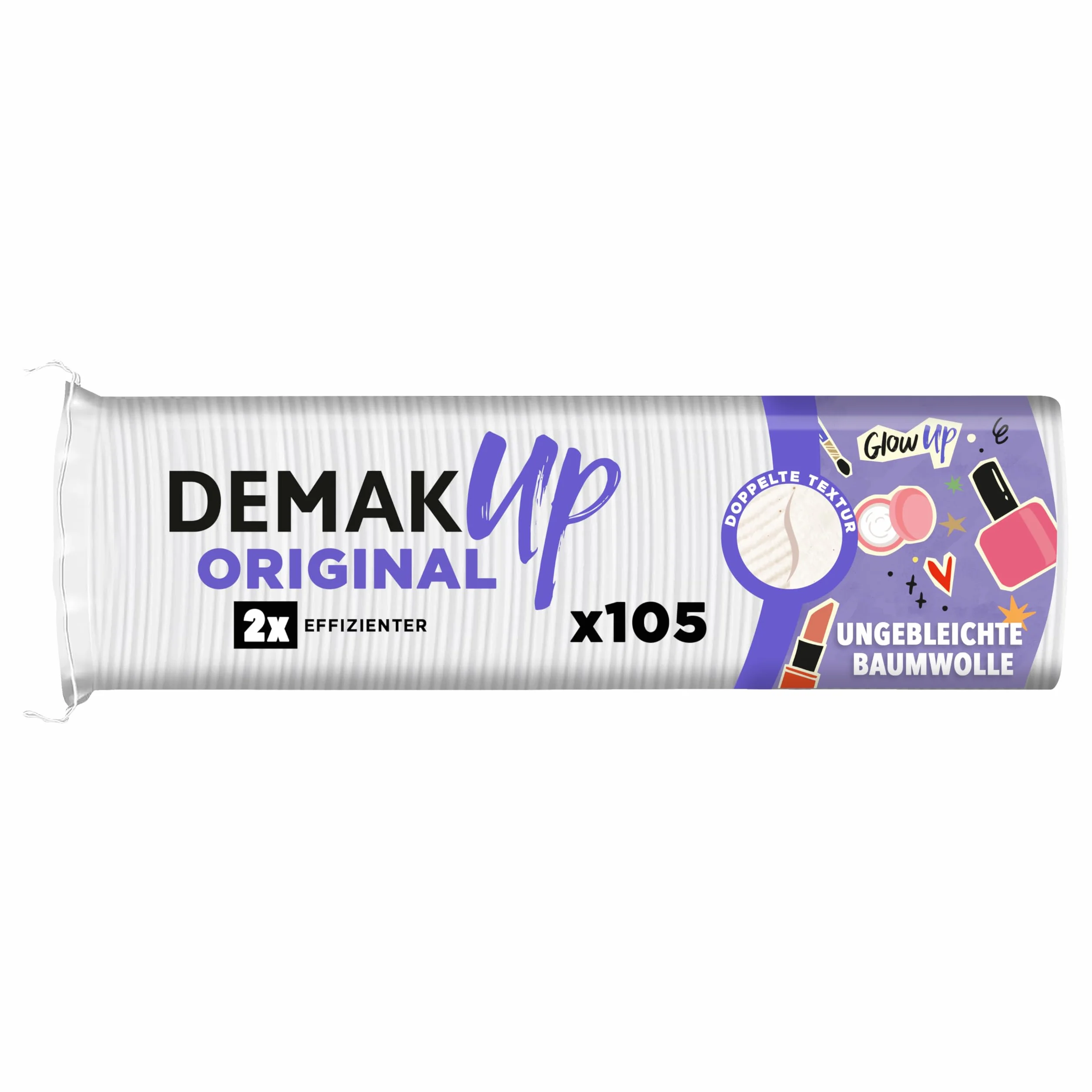 Demak'up Oryginalny zestaw 105 wacików/płatków do demakijażu, zestaw 1 szt