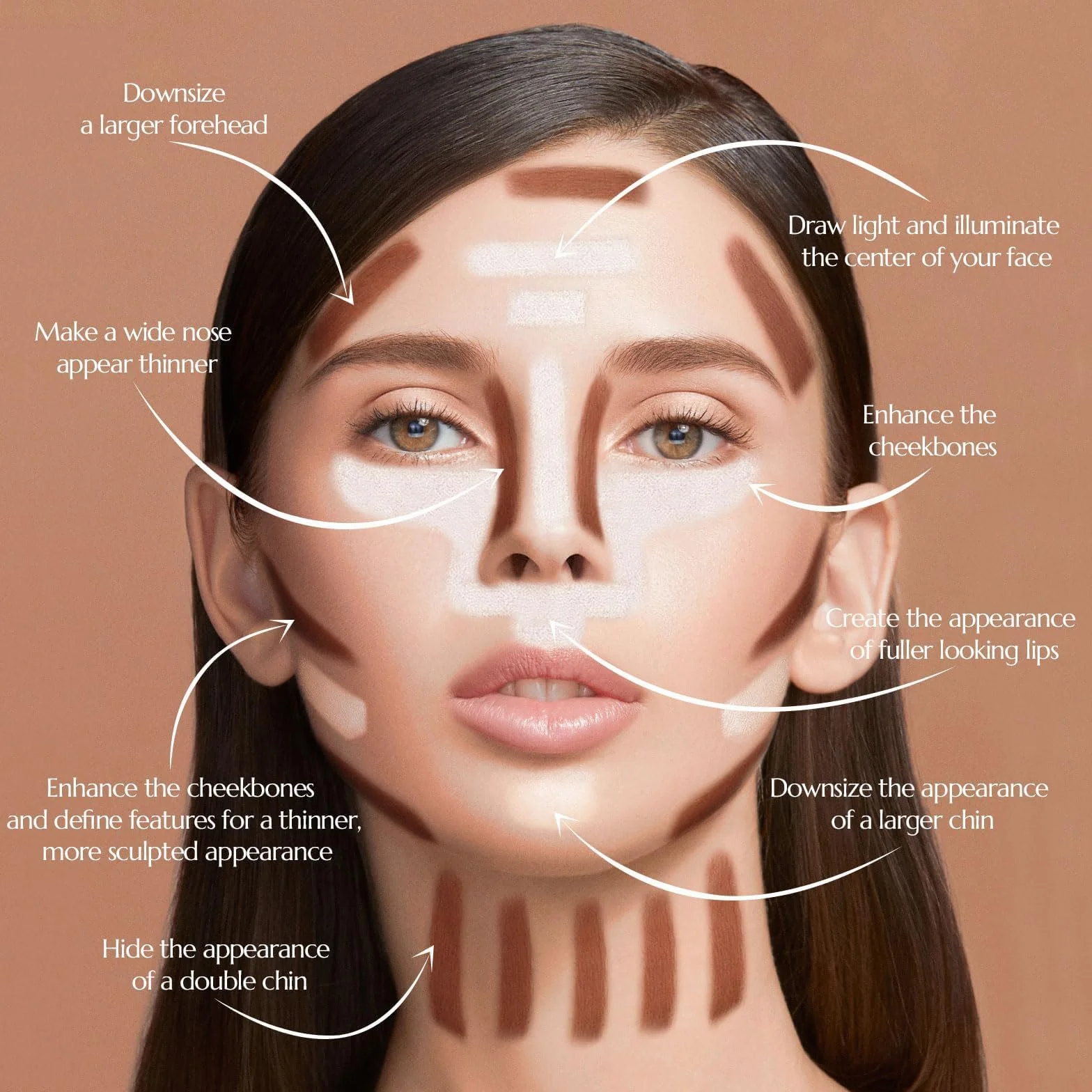 Anglicolor Bronzer W Płynie,Contour Beauty Wand,płynna różdżka konturowa dla naturalnie rzeźbionego wyglądu,sztyft do konturowania z aplikatorem (03#Leichtes Medium, 12ml)