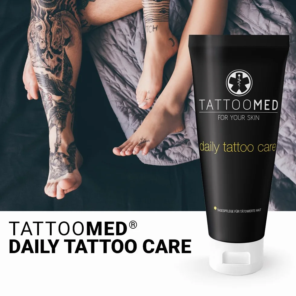 TattooMed Krem do pielęgnacji tatuażu dla wytatuowanej skóry, krem Daily Tattoo Care, 1 opakowanie (1 x 100 ml)