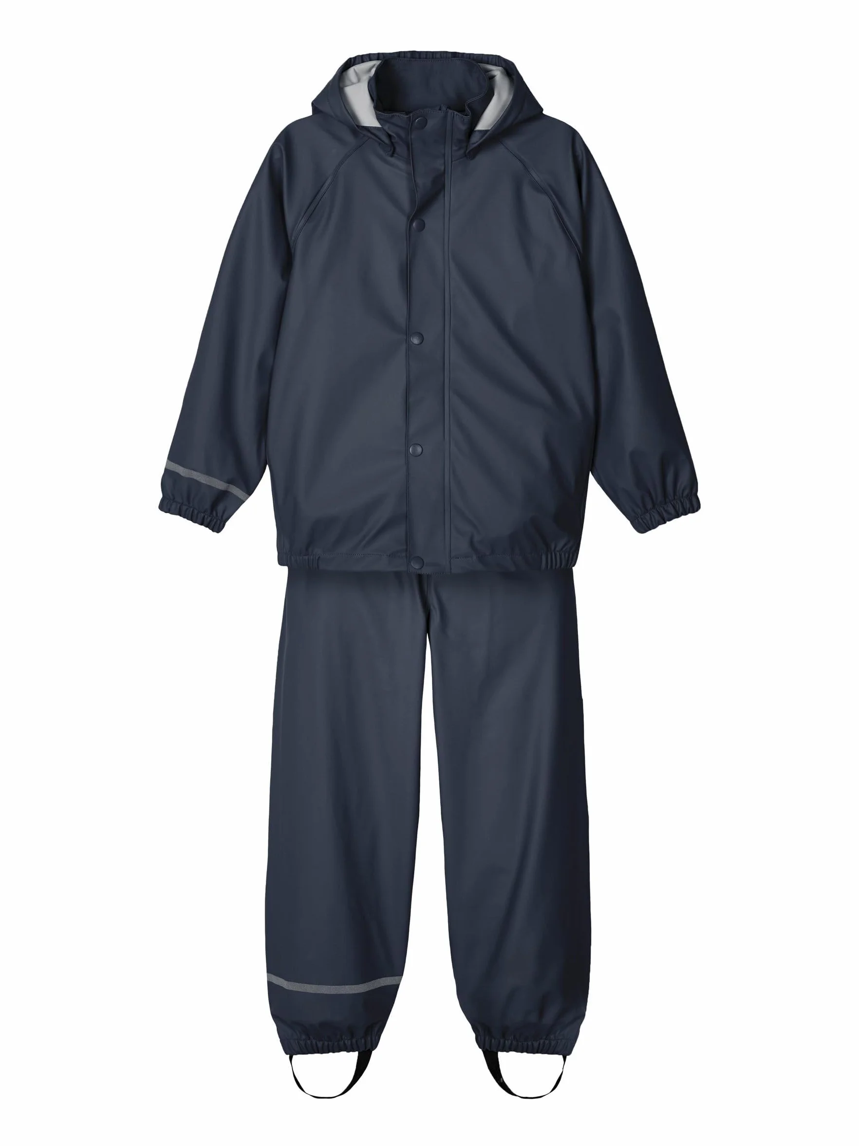 NAME IT Nkndry Rain Set Noos Zestaw Przeciwdeszczowy Uniseks, Niebieski (Dark Sapphire), 92