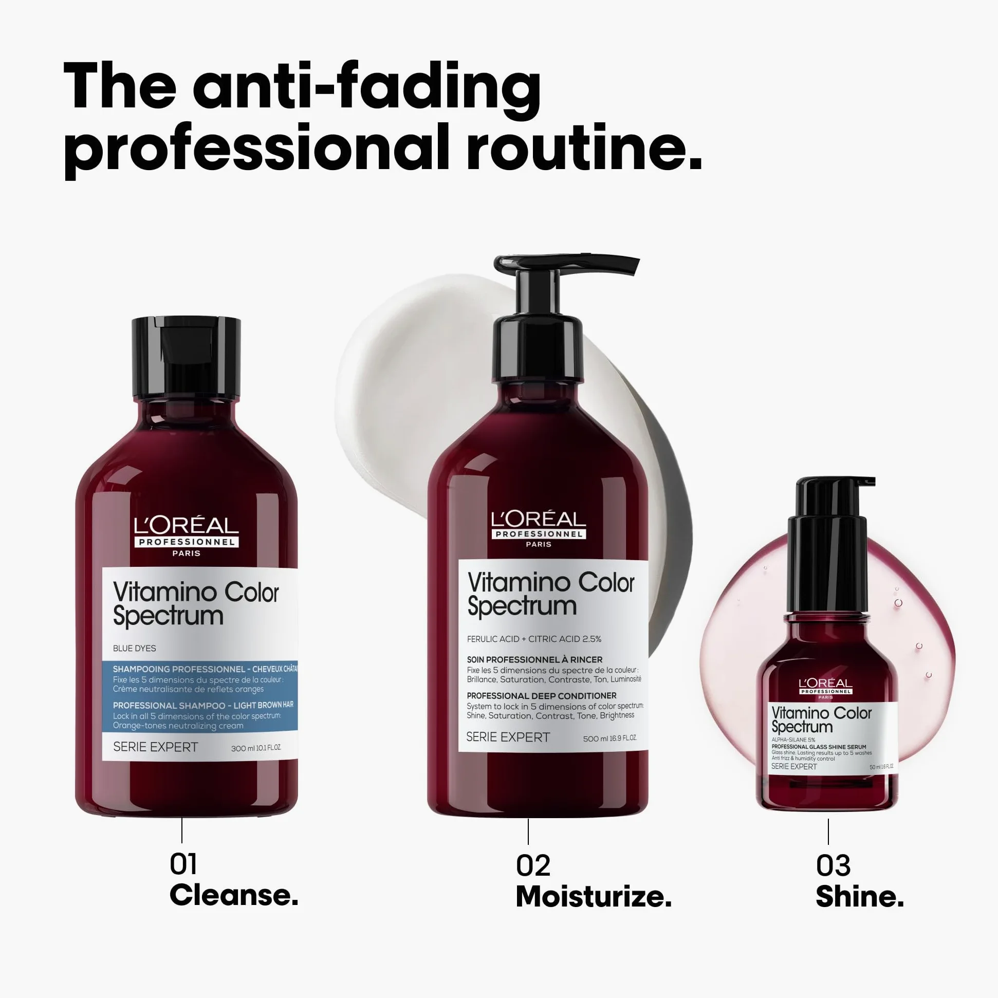L’OREAL PROFESSIONNEL VITAMINO COLOR SPECTRUM Neutralizujący niebieski szampon do włosów jasnobrązowych 300ml
