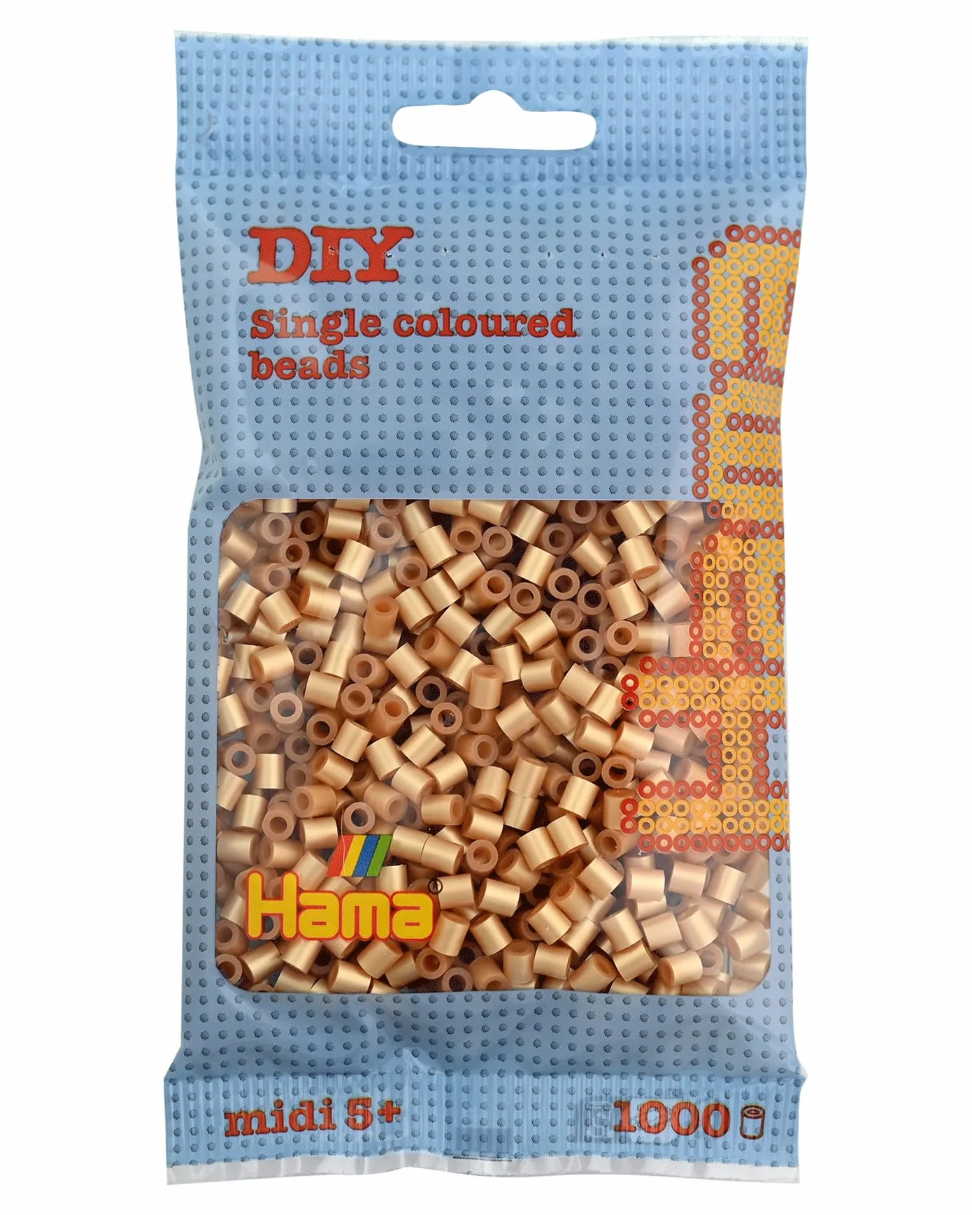 Hama 207-61 – koraliki do prasowania w woreczku, ok. 1000 sztuk, złote