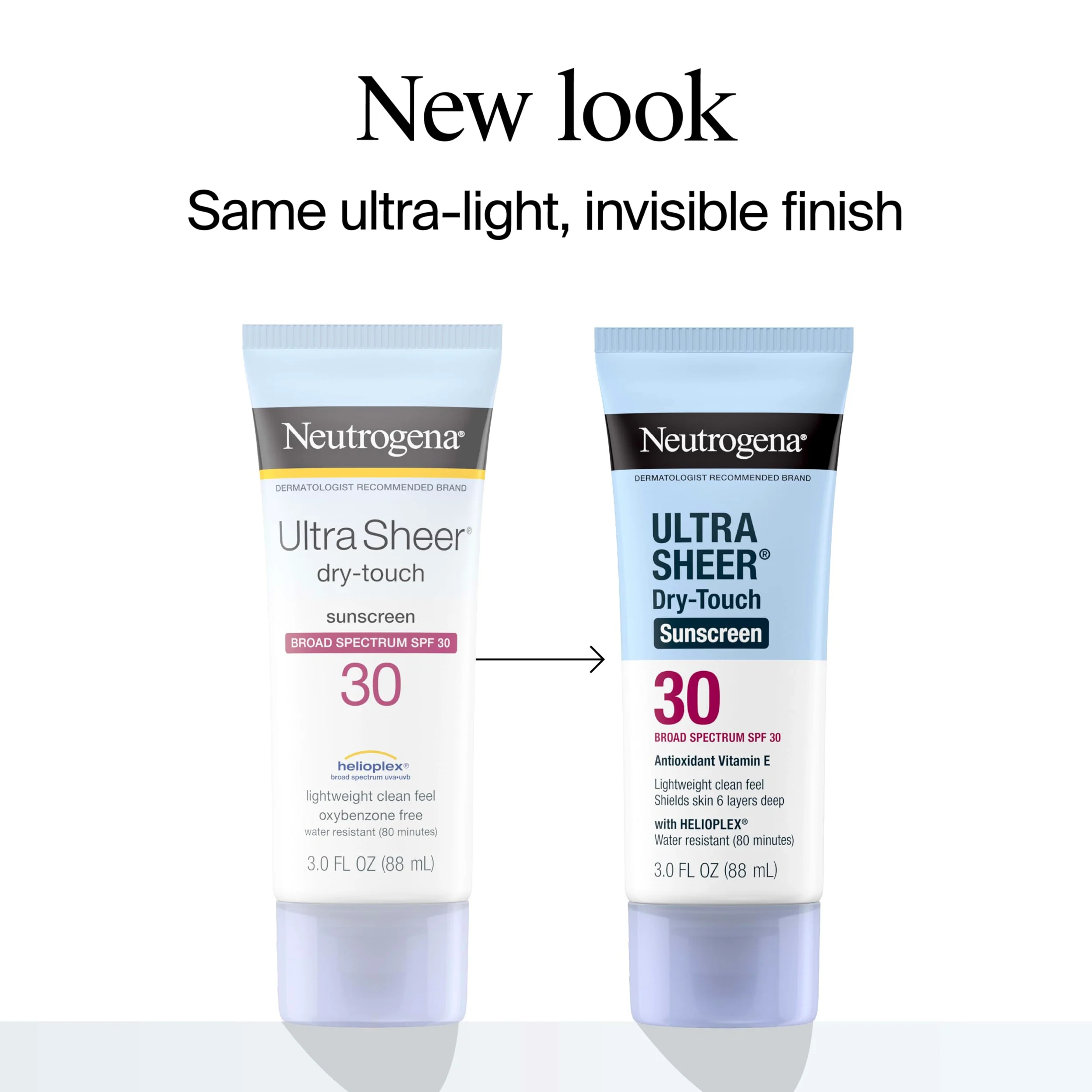 Neutrogena Ultra Sheer Dry-Touch Sunscreen Lotion, Broad Spectrum LSF 30 ochrona przed promieniowaniem UVA/UVB, nie zawiera tlenu, wodoodporny, nie zatyka się, nie zawiera komedogenicznych,