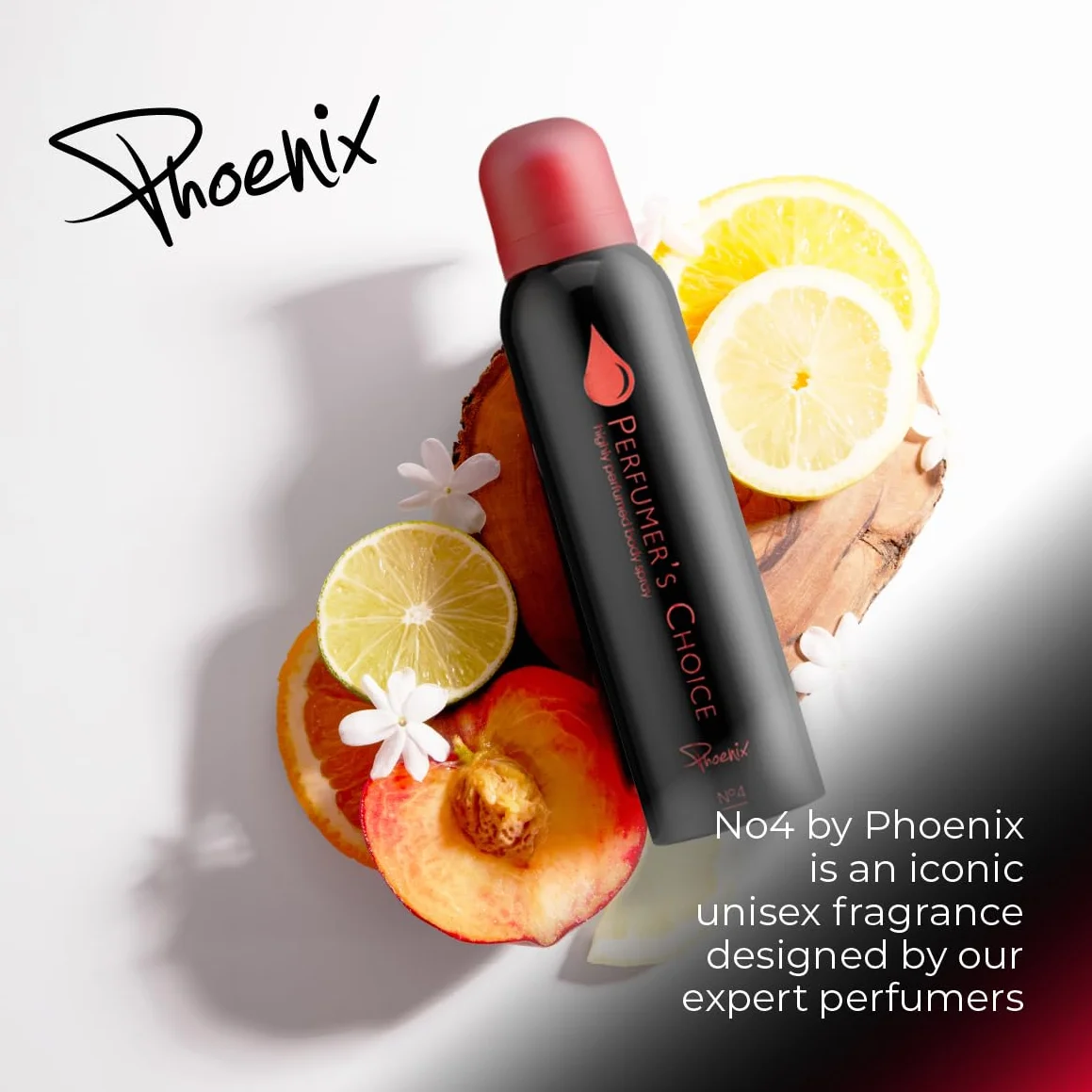 PERFUMER'S CHOICE No4 Phoenix 150 ml – perfumy w sprayu do ciała dla mężczyzn i kobiet. Luksusowy zapach unisex – perfumy dla mężczyzn i kobiet, długotrwały zapach i woda po goleniu od Milton-Lloyd