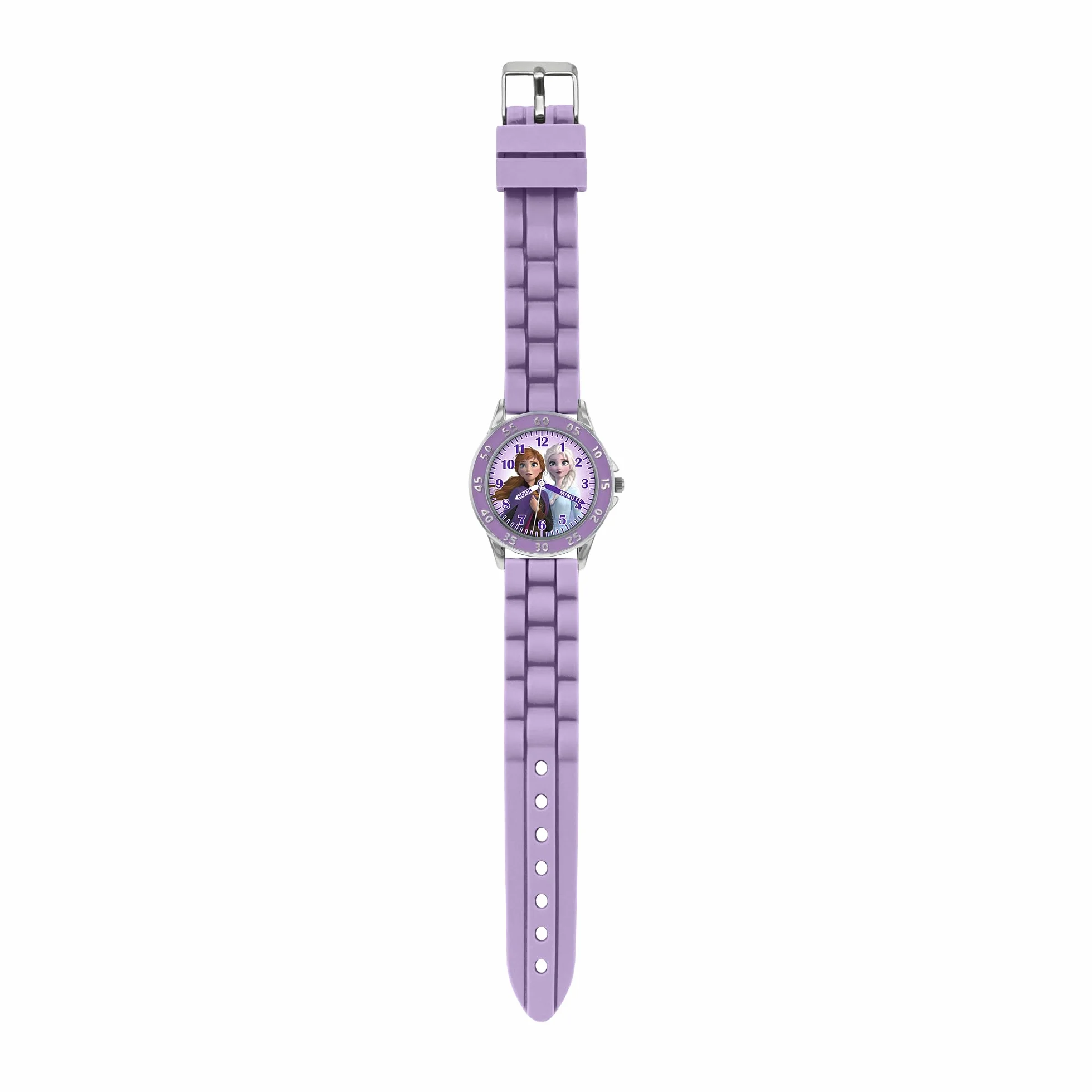 Disney Frozen Dziewczęcy analogowy zegarek kwarcowy z silikonowym paskiem FZN9505