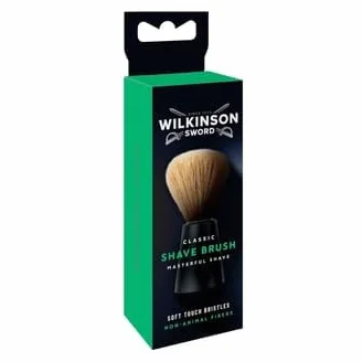 Wilkinson Sword 7000235V Pędel do Golenia dla Mężczyzn, 36 x 45 x 151 mm, Czarny/Beżowy