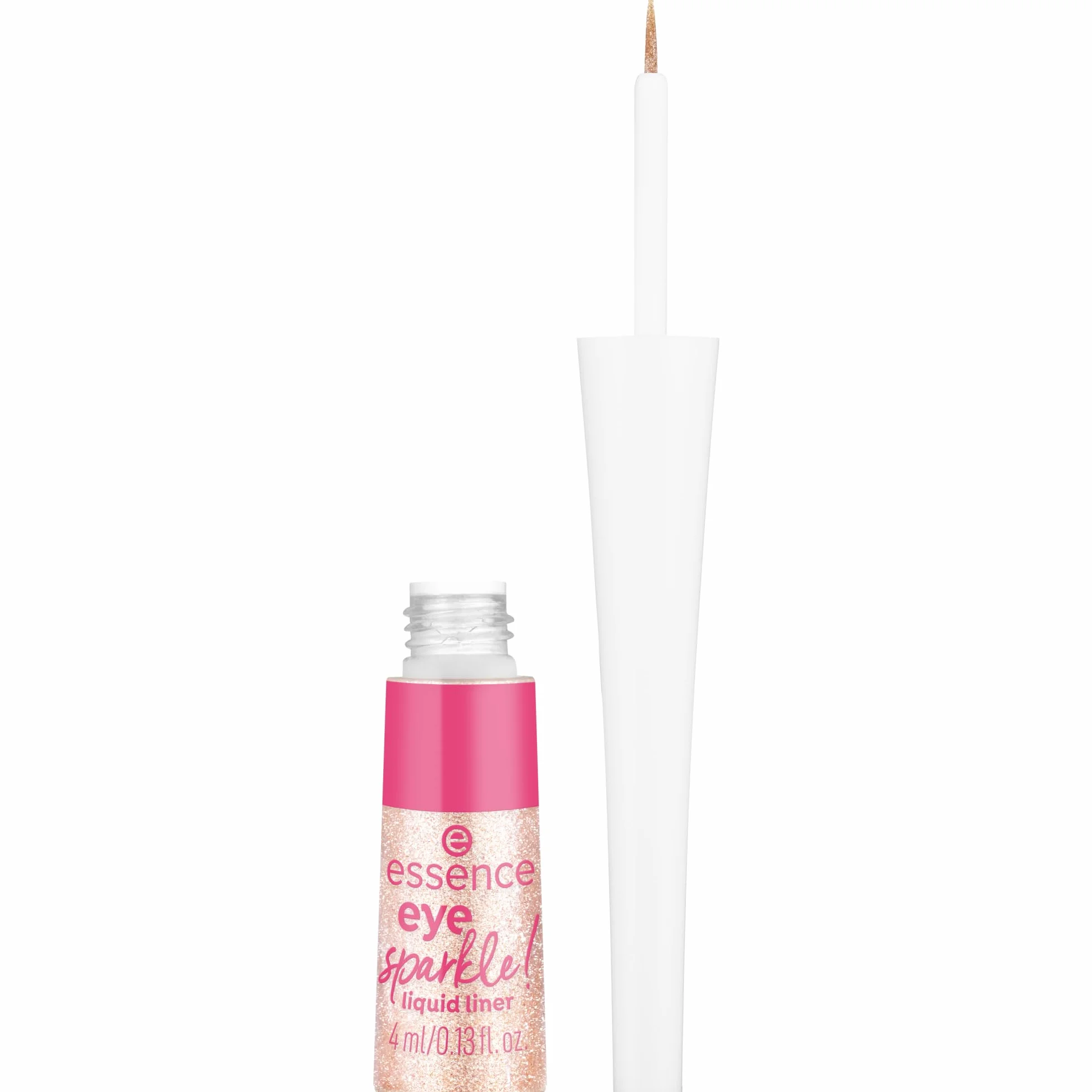 essence eyeliner w płynie eye sparkle! liquid liner, długotrwały, konturowanie, nie pozostawia smug, mieniący się, lśniący (4ml)