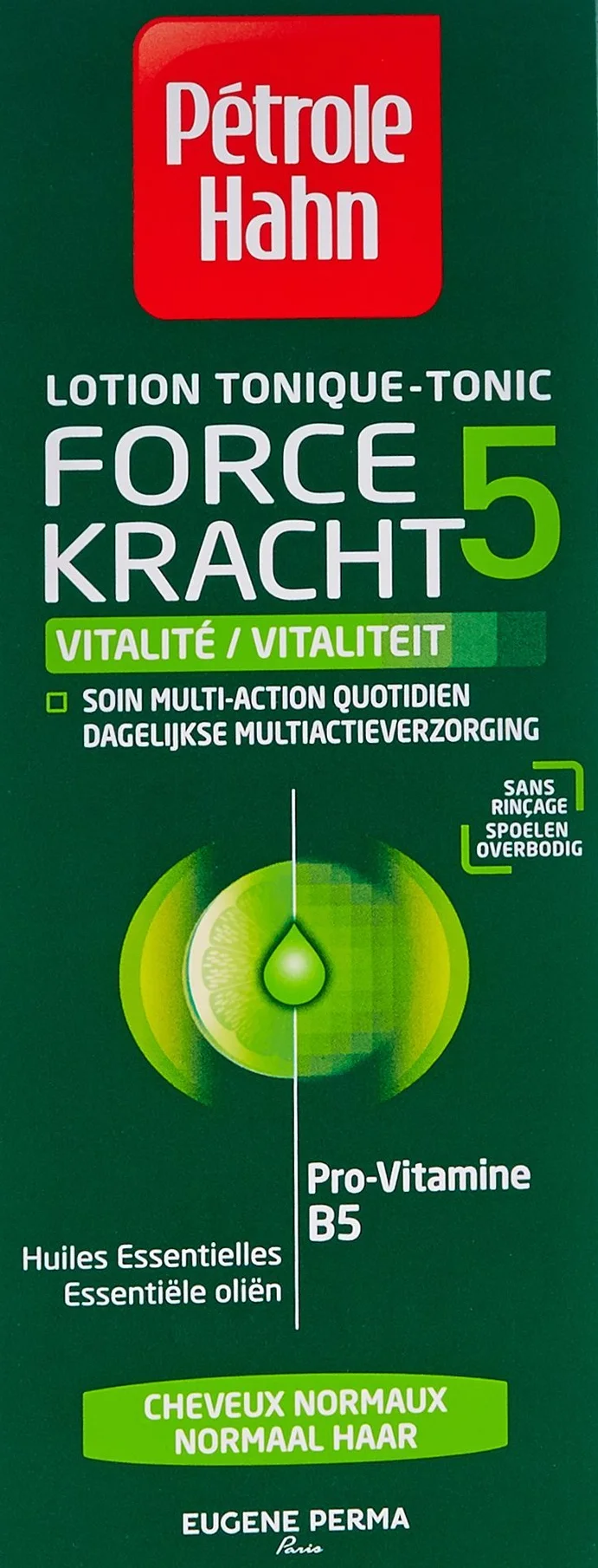 Petrol Hahn Lotion Tonic Force 5 Vitality do włosów normalnych 300 ml 2 sztuki